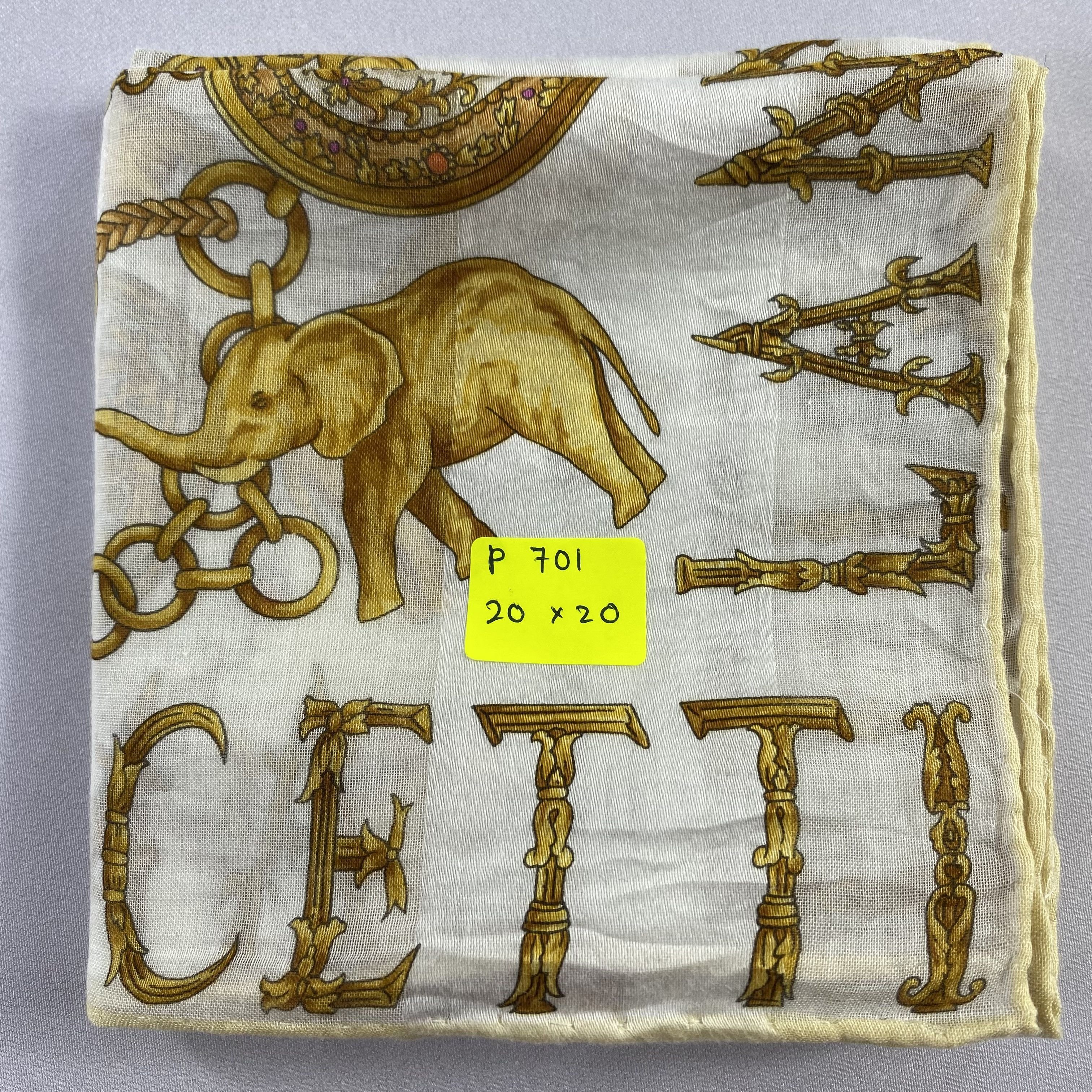 Lui di Lancetti × Vintage Lancetti Handkerchief / Neckerchief / Bandana-P701 Size ONE SIZE - 6 Thumbnail