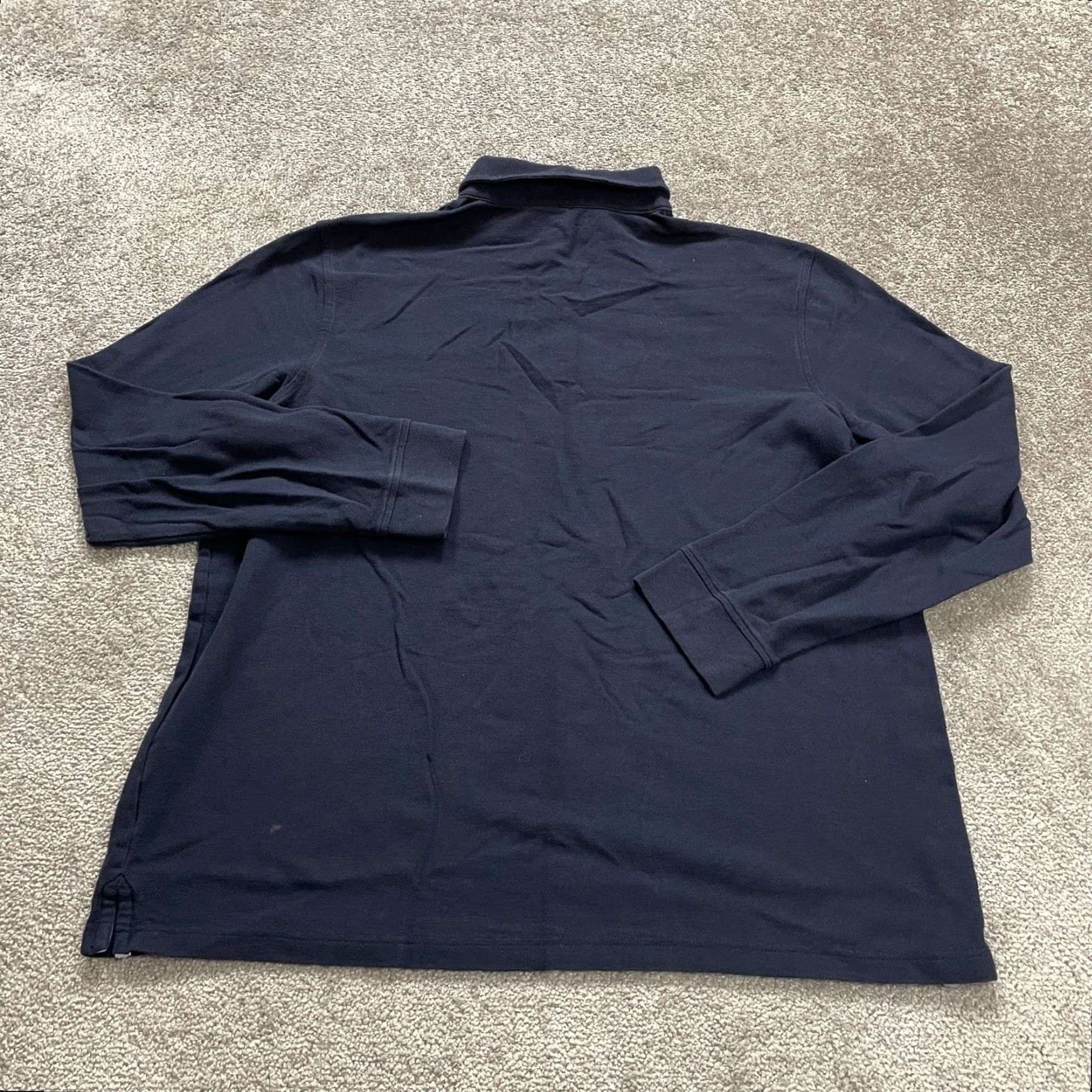 Croft & Barrow Croft & Barrow Shirt Mens XL Navy Collared Cotton Long Sleeve Casual Size US XL / EU 56 / 4 - 2 Thumbnail