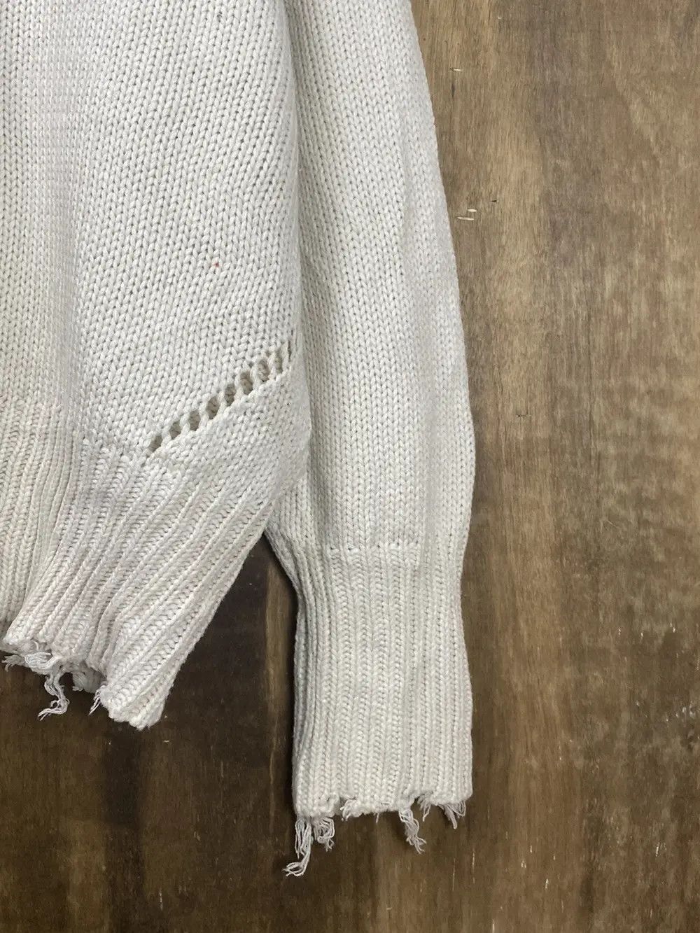 Homespun Knitwear DL Archives distressed ripped sweatshirt Knitwear #Z114 Size US M / EU 48-50 / 2 - 6 Thumbnail
