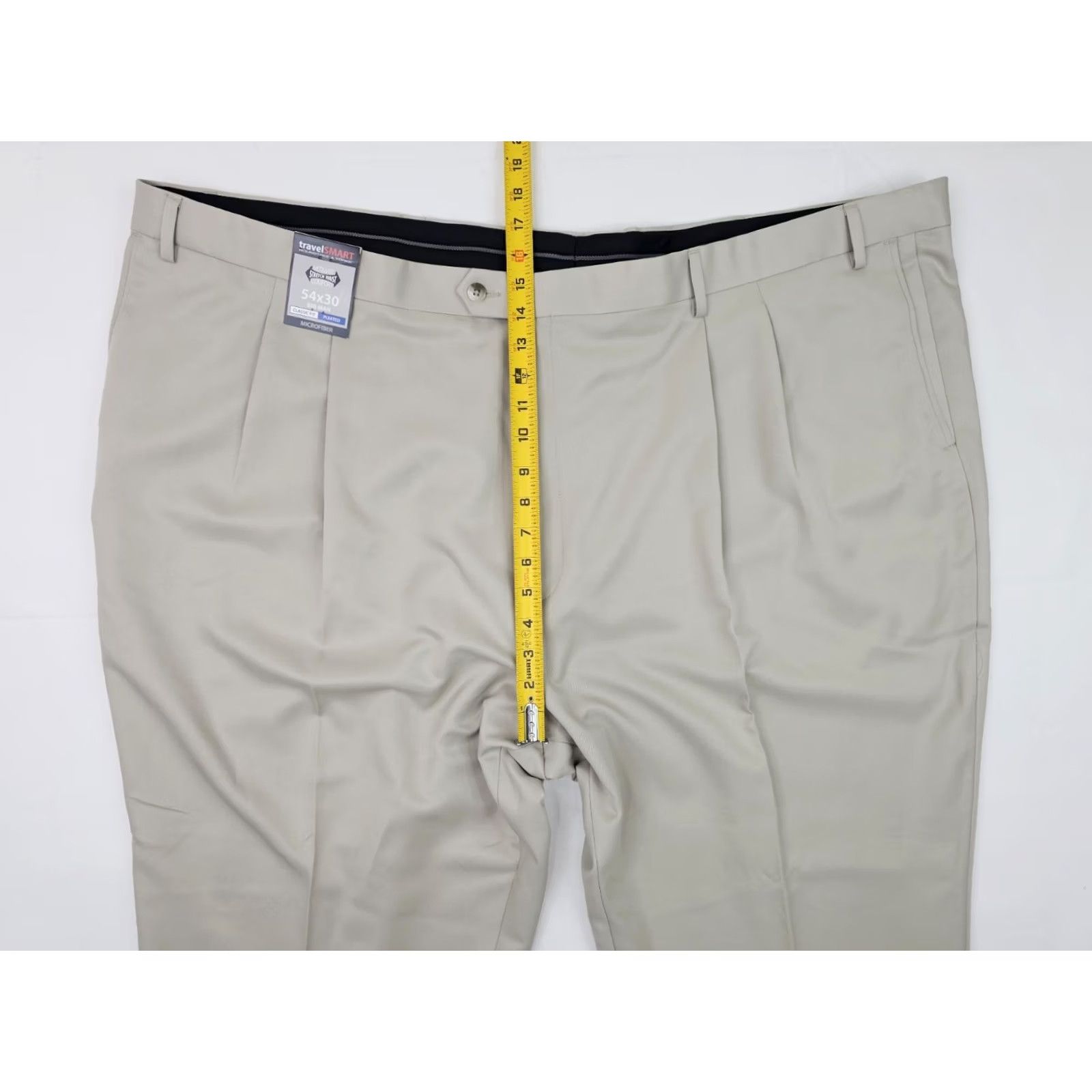 Roundtree & Yorke VINTAGE Roundtree & Yorke Pleated Classic Fit Microfiber Pants? Size US 38 / EU 54 - 4 Thumbnail