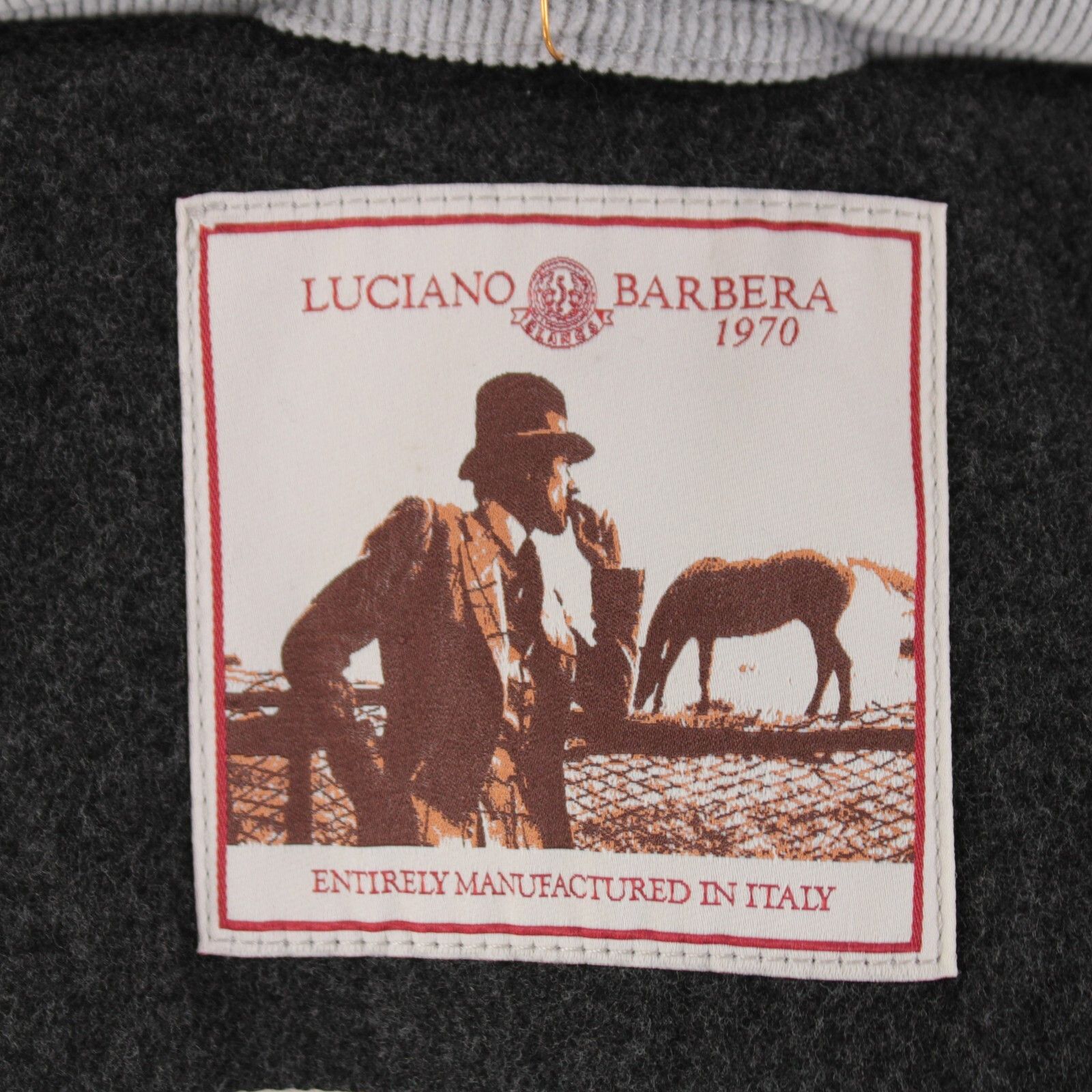 Luciano Barbera Luciano Barbera Jacket Size M US In Gray Cotton Blend Size US M / EU 48-50 / 2 - 9 Thumbnail