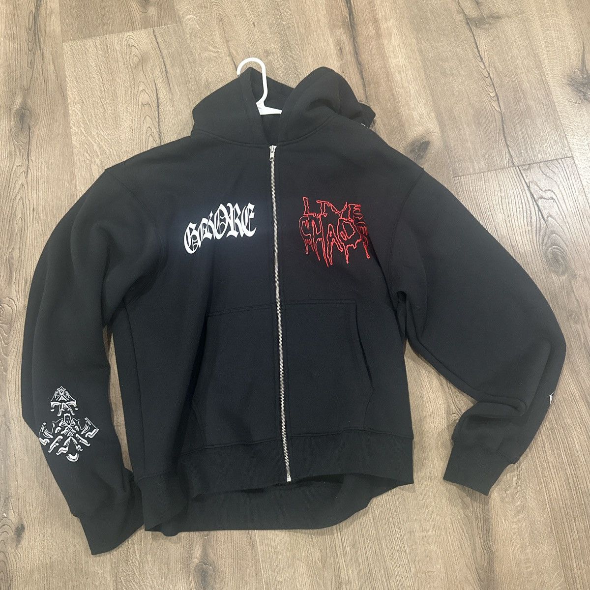 Ken Carson Ken Carson A Great Chaos Zip up hoodie tour merch Size