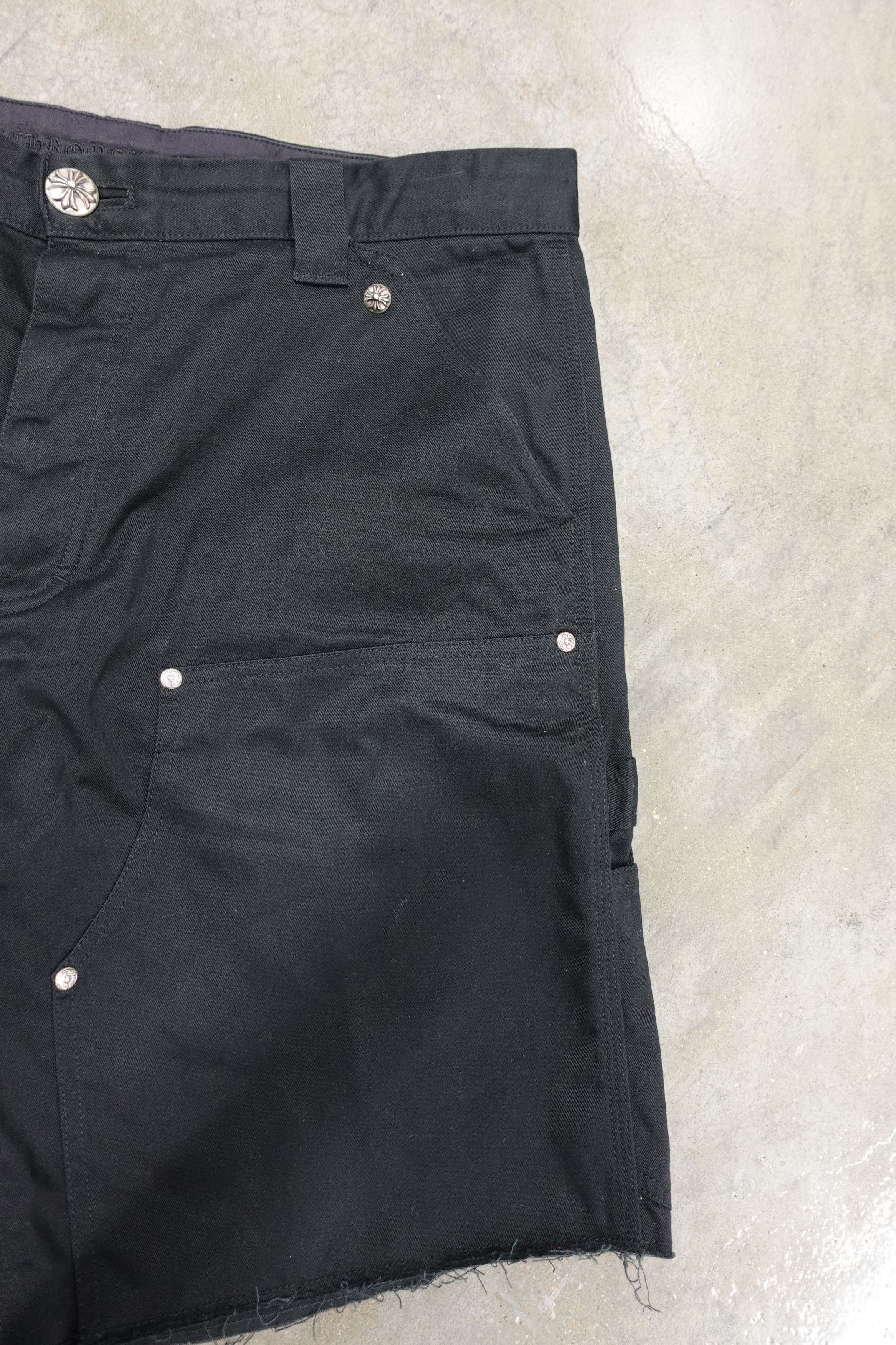 Chrome Hearts CHROME HEARTS DOUBLE KNEE CARPENTER SHORTS BLACK Size US 36 / EU 52 - 3 Thumbnail