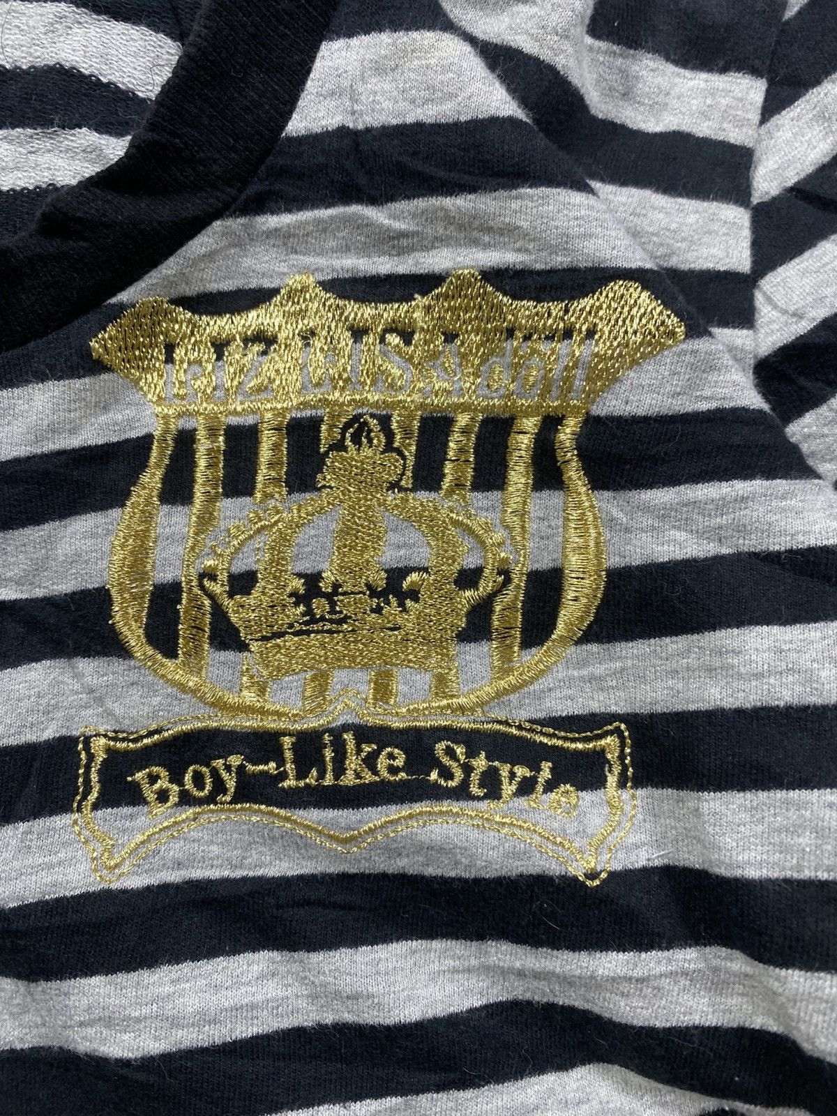 Le Grande Bleu (L.G.B.) Faux Fur Liz Lisa doll Stripe Hoodie Lgb style Size US S / EU 44-46 / 1 - 6 Thumbnail