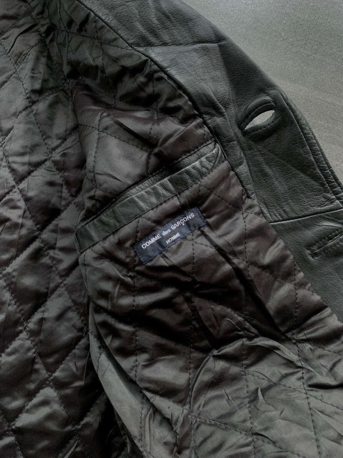 Comme des Garcons Homme FREE TAX! 2000s Leather Belted Blazer Jacket Size US M / EU 48-50 / 2 - 9 Thumbnail