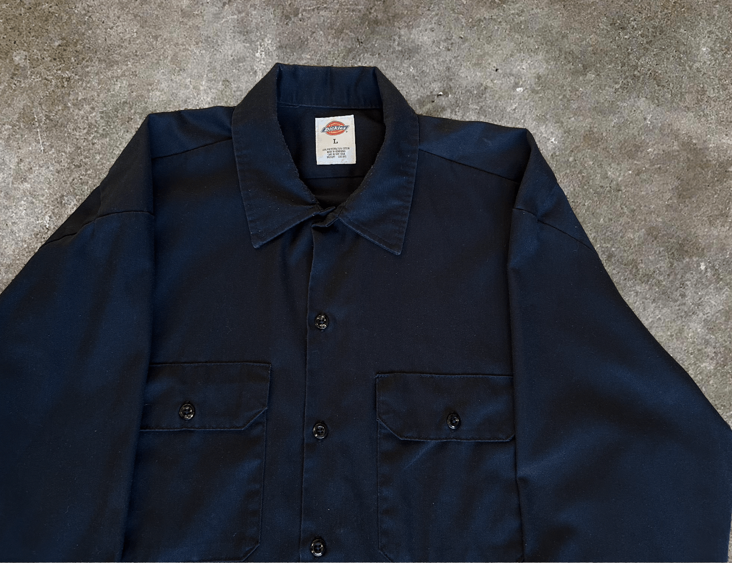 Dickies Dickies Mechanic Workwear Shirt — Black (Large) Size US L / EU 52-54 / 3 - 3 Thumbnail