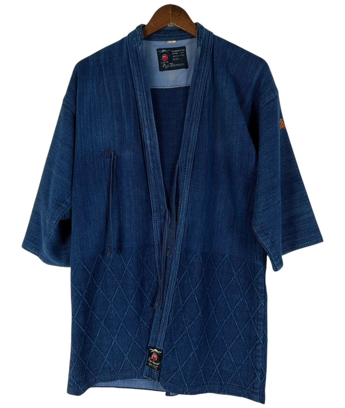 Japanese Brand Vintage Distressed Kendo Uniform Indigo Blue Kimono Jacket Size US M / EU 48-50 / 2 - 1 Thumbnail