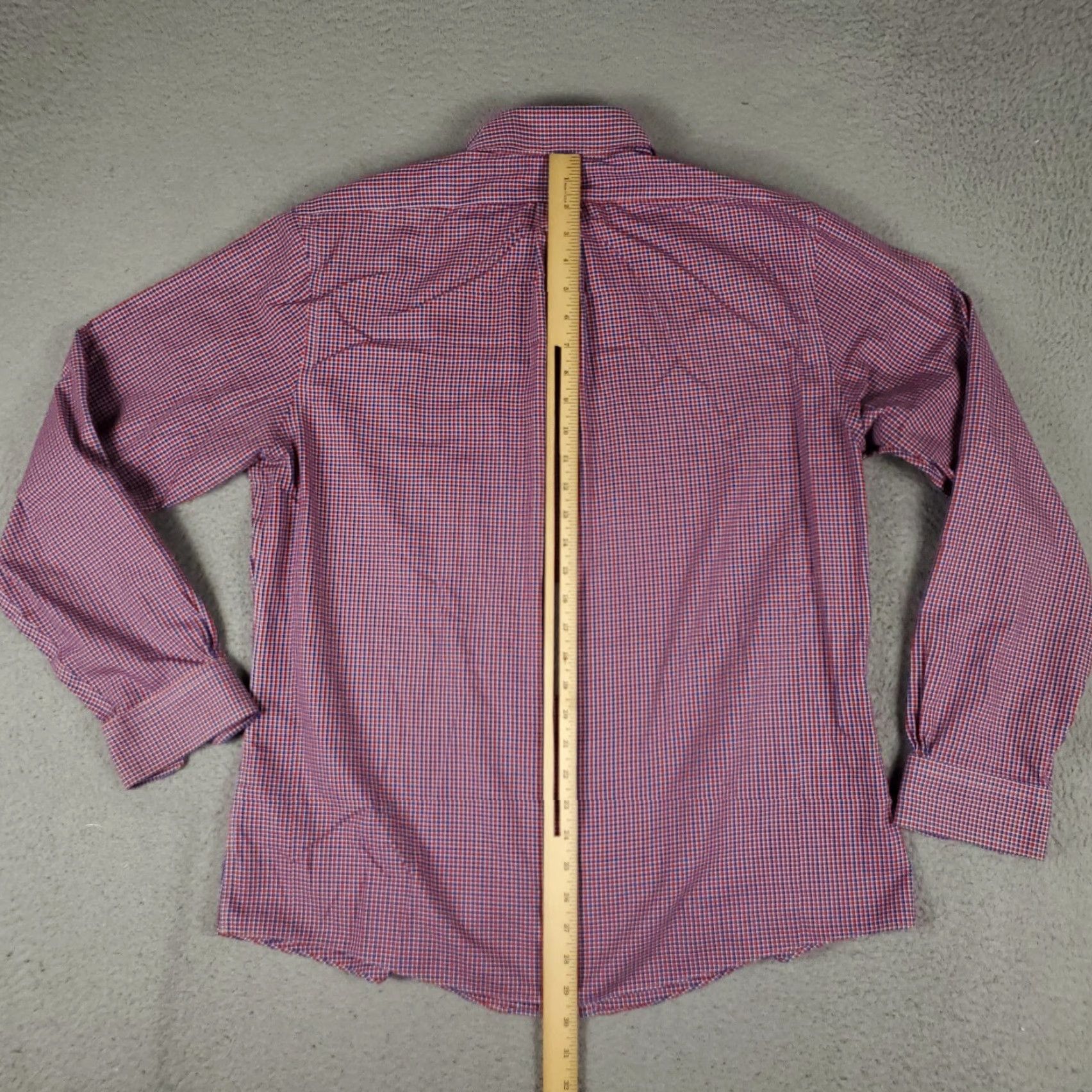 Brooks Brothers Brooks Brothers Button-Up Shirt Mens Large Red Blue Check Long Sleeve Collared Regular Fit Size US L / EU 52-54 / 3 - 4 Thumbnail
