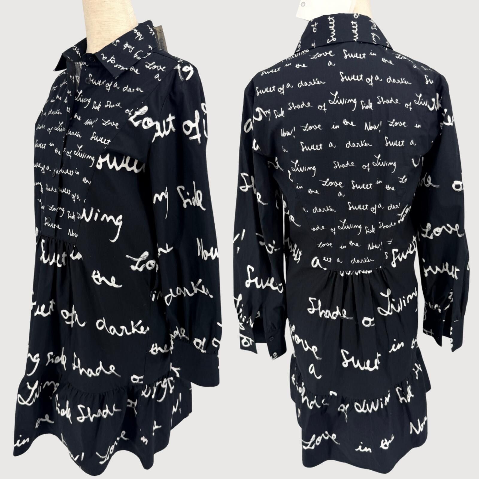 Desigual Desigual Salton Message Tunic Dress XS NWT Size XS / US 0-2 / IT 36-38 - 3 Thumbnail
