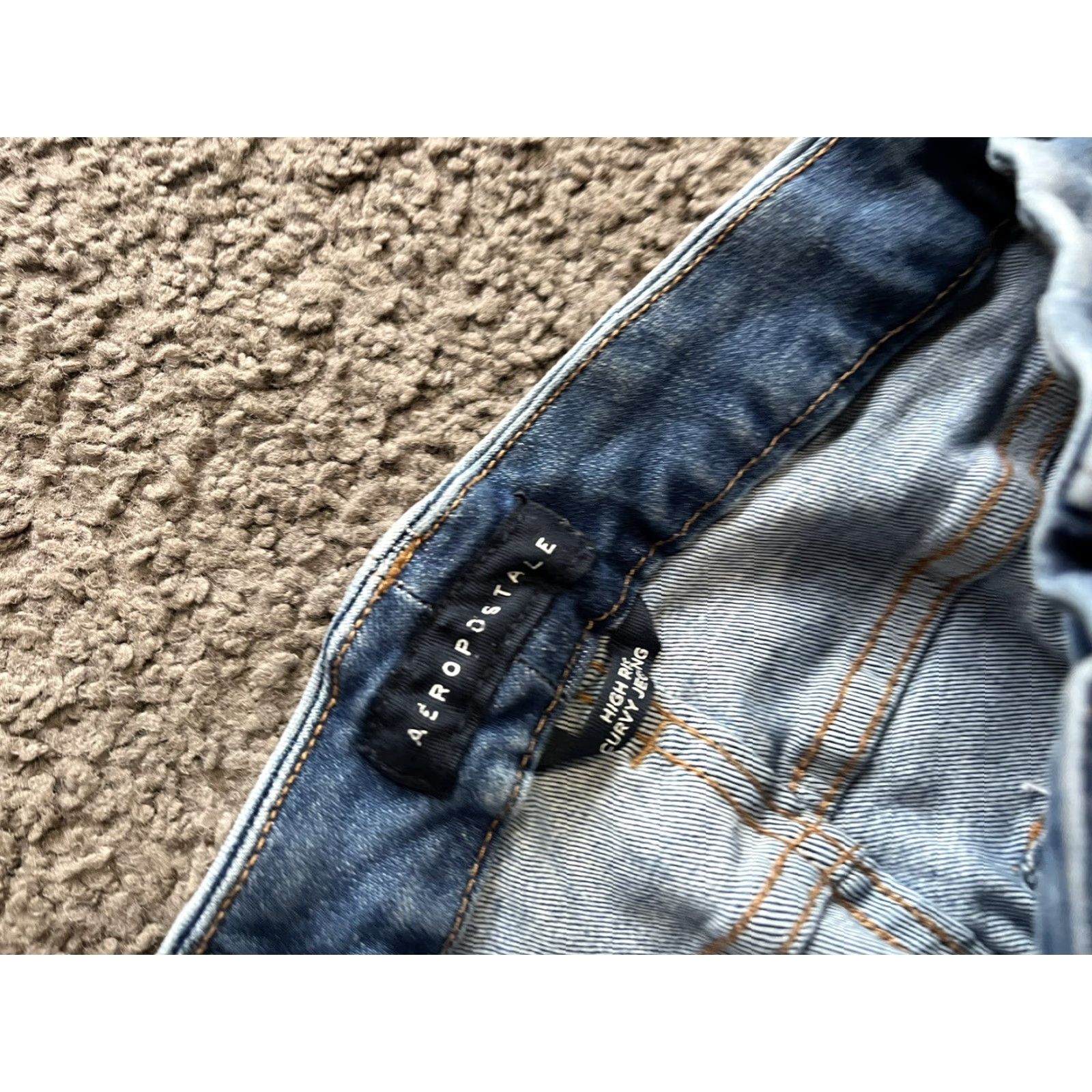 Vintage Aeropostale Jeans Womens 2 High Rise Distressed Jegging Stretch Denim Blue 5-Pocket Womens Size 26" / US 2 / IT 38 - 6 Thumbnail
