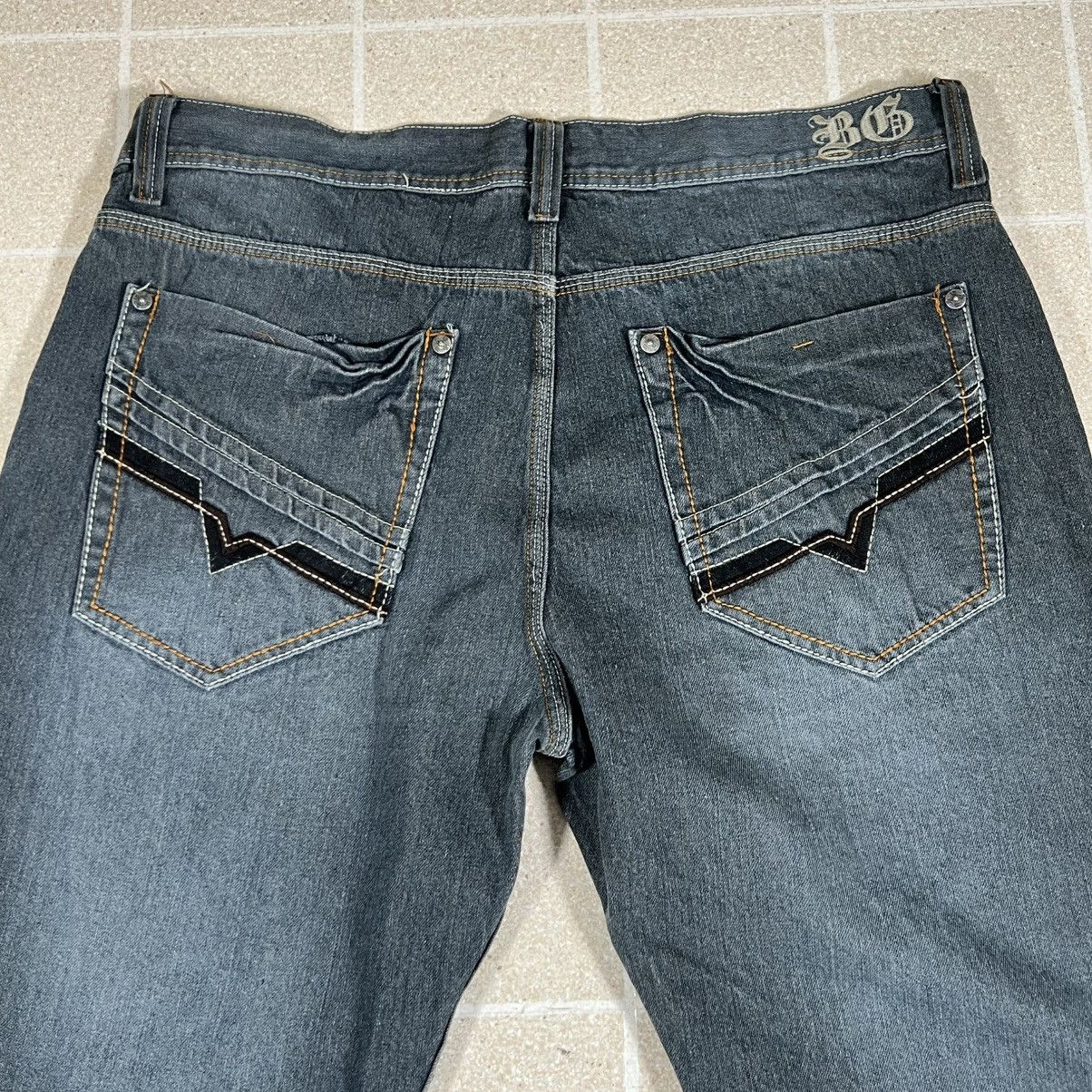 Blue Gear Vintage Y2K Blue Gear Baggy Wide Leg Hiphop Jeans Size 42x32 Size US 42 / EU 58 - 2 Thumbnail