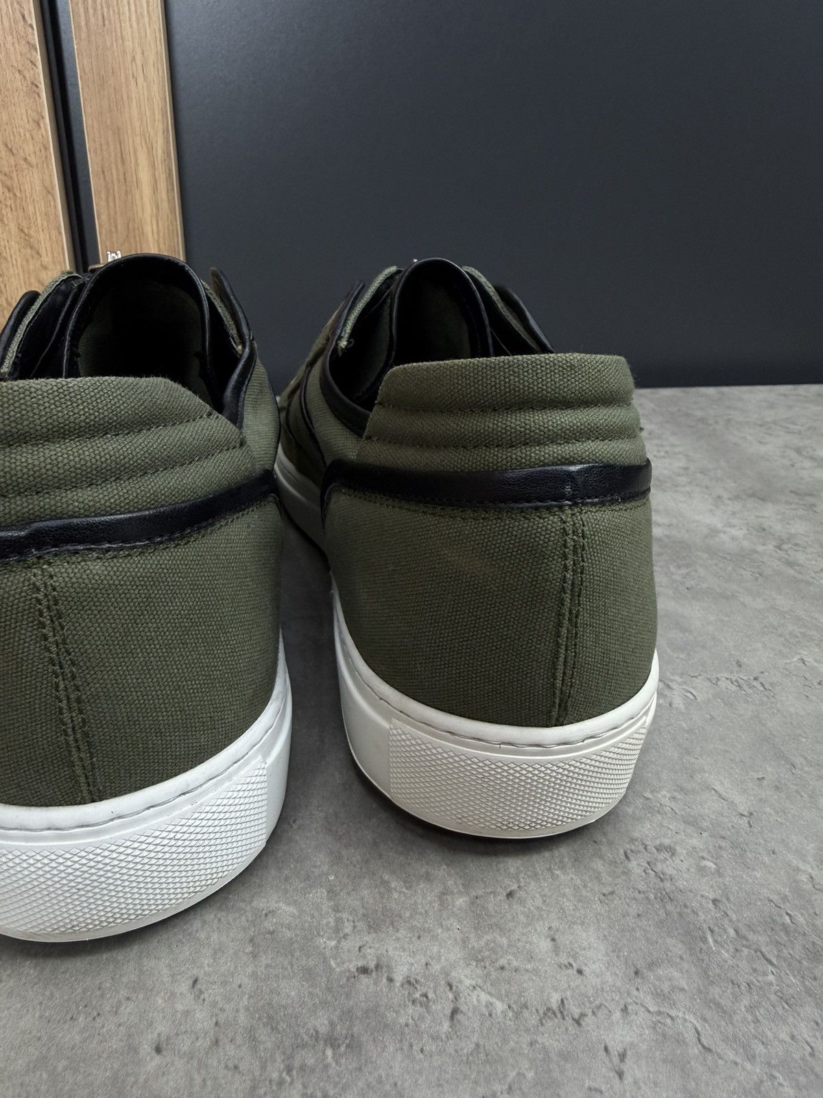 Dsquared2 Dsquared2 Zip Sneakers Green Canvas Low Top Size 44 Size US 10 / EU 43 - 7 Thumbnail