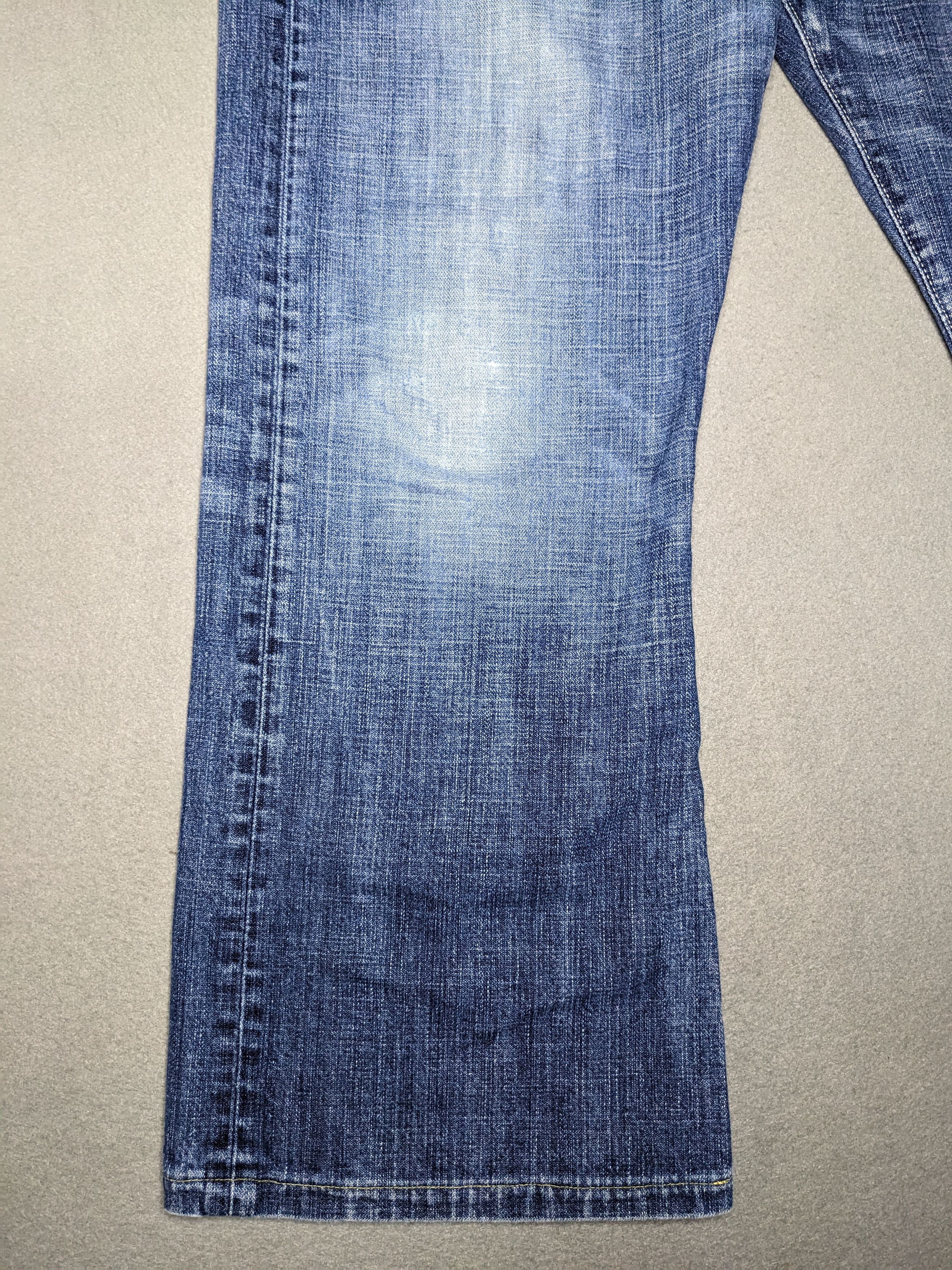 Guess VTG Guess Jeans The Cliff Bootcut Denim 35x29 Y2K Distressed Size US 35 - 5 Thumbnail