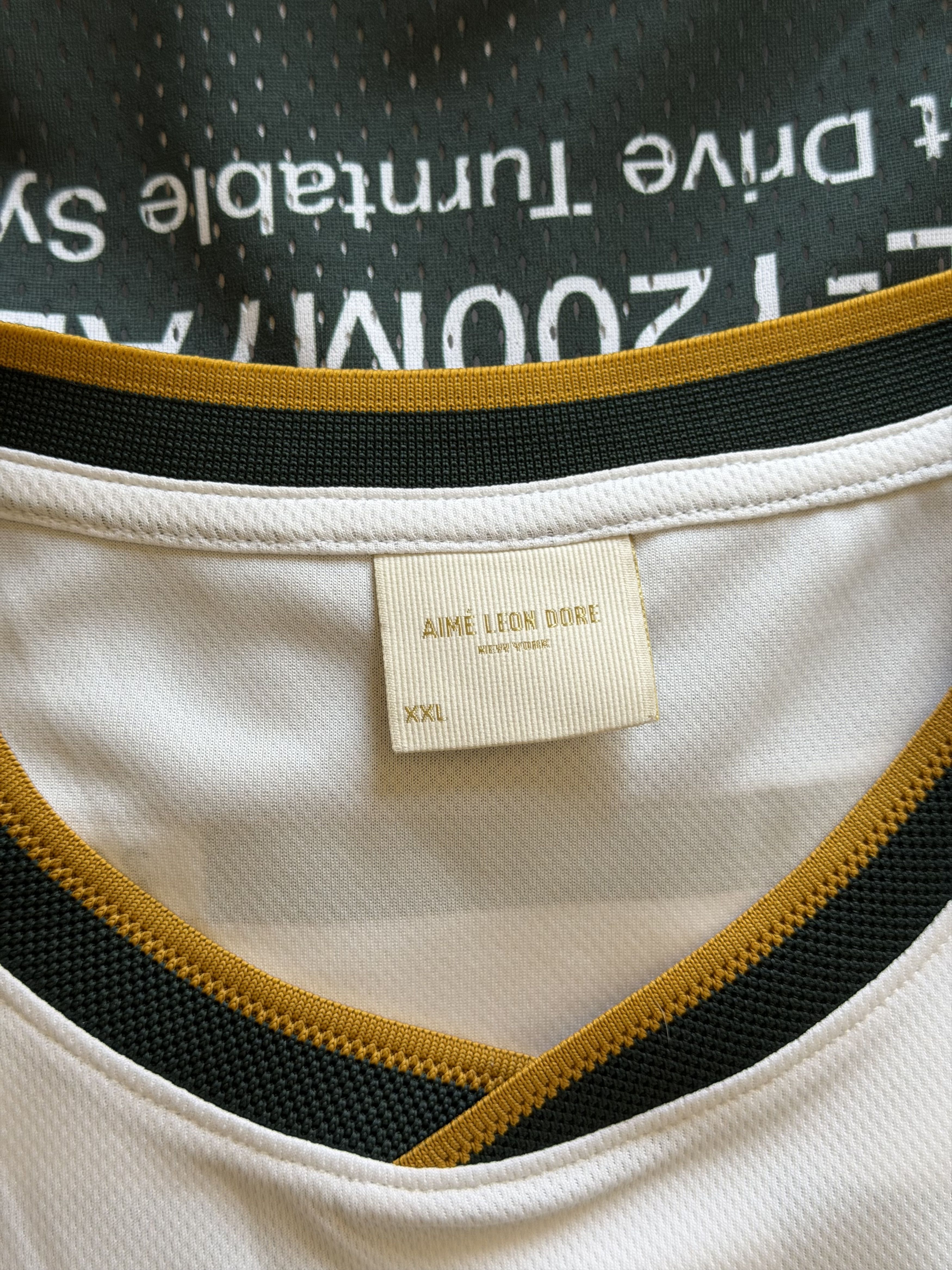 Aime Leon Dore Aime Leon Dore Technics Jersey in White Size US XXL / EU 58 / 5 - 8 Thumbnail
