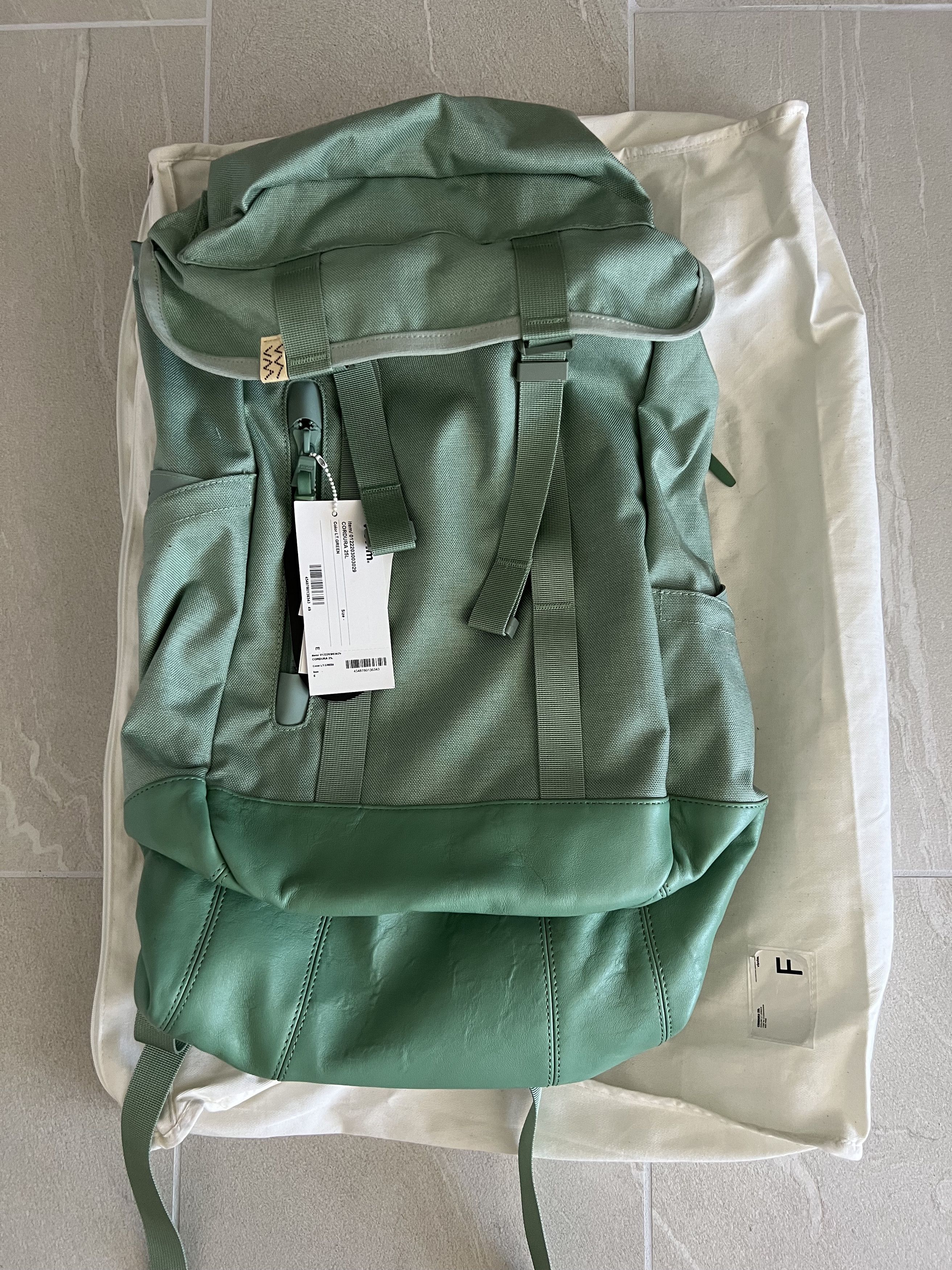 image of Visvim Cordura 25L Backpack in Mint Green, Men's