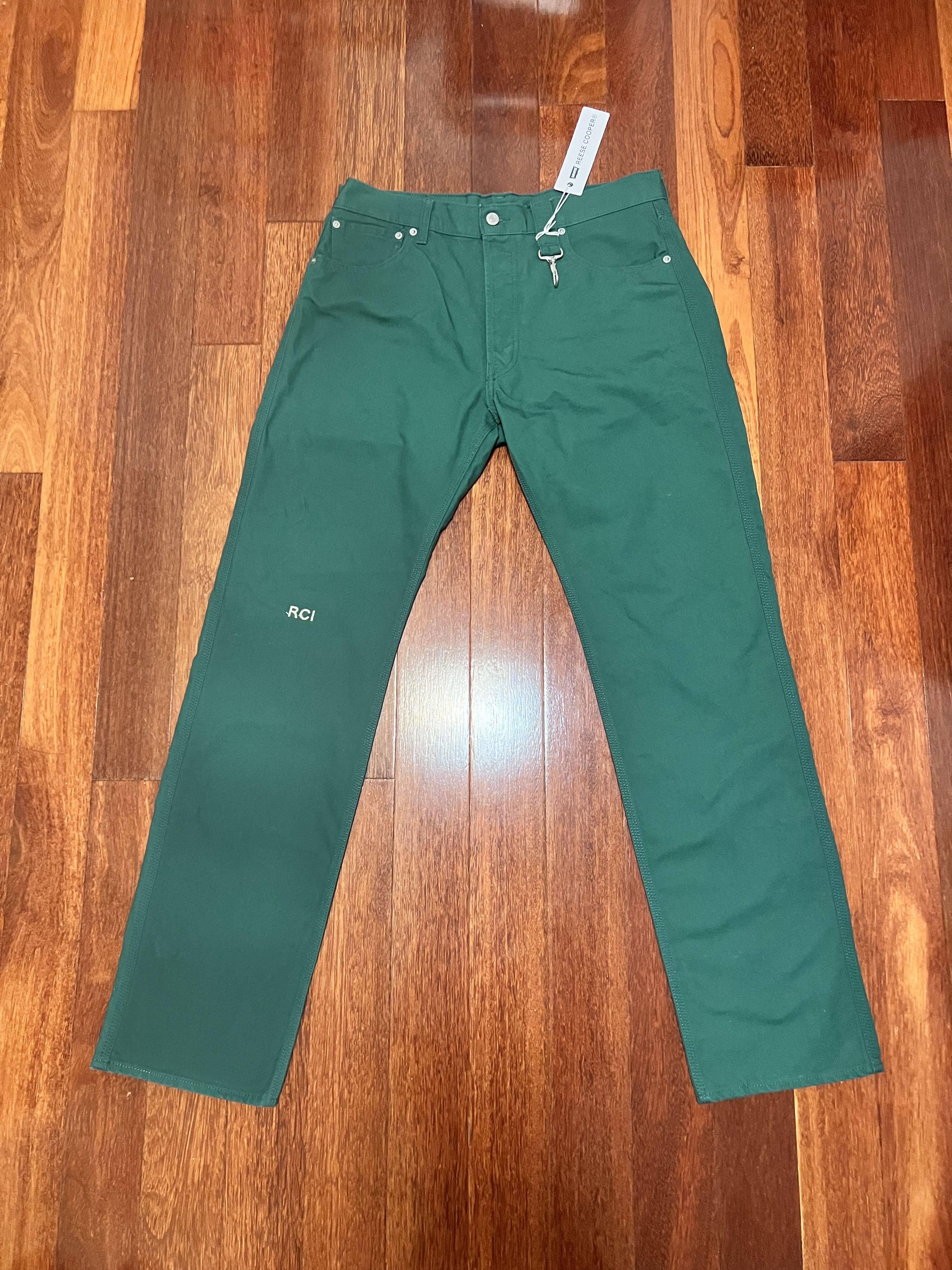 Levi's × Reese Cooper 💚 Reese Cooper x Levi's Green Duck Denim NEW (34x34) Size US 34 / EU 50 - 4 Thumbnail