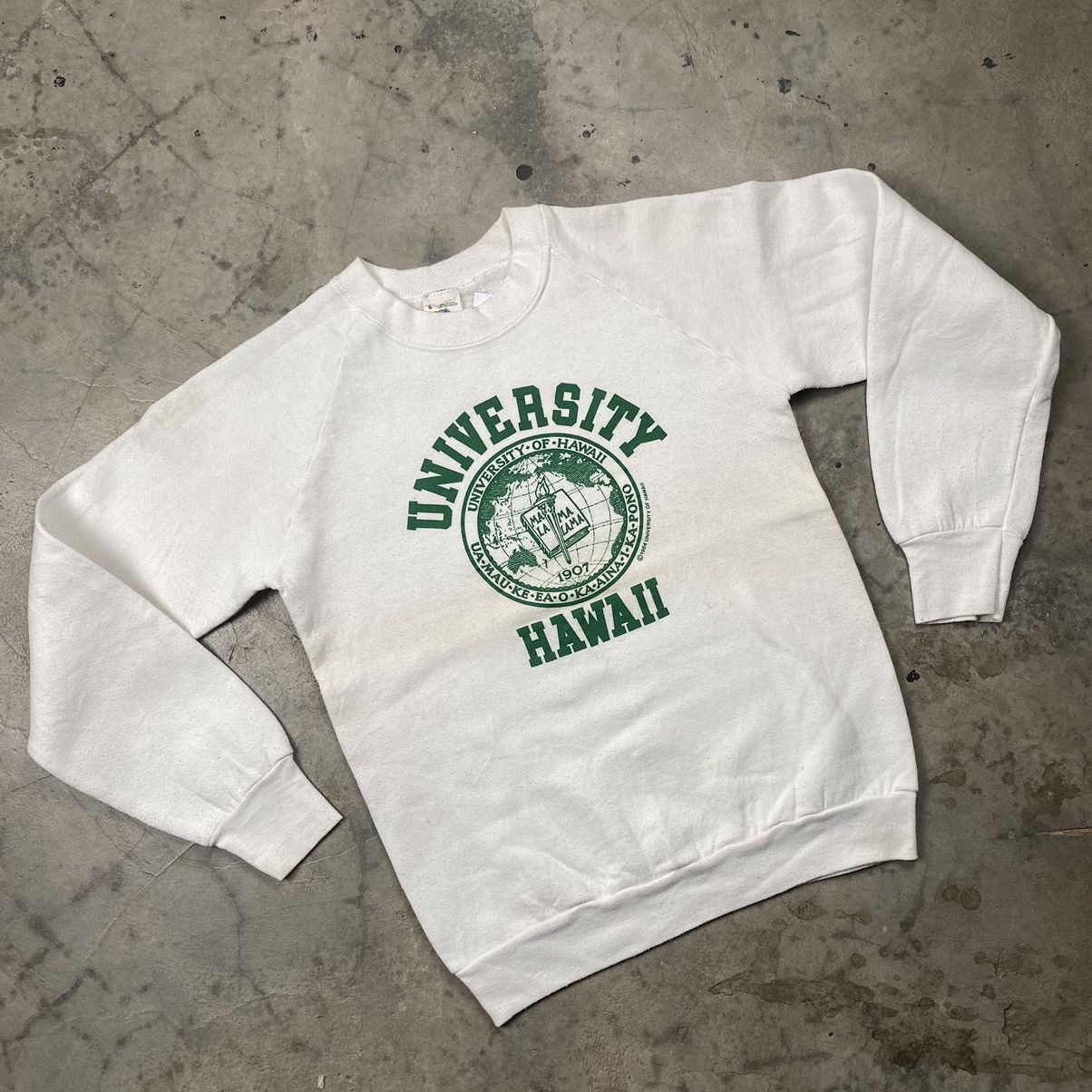 Grail 1984 Hawaii University On FOTL Tag Crewneck
