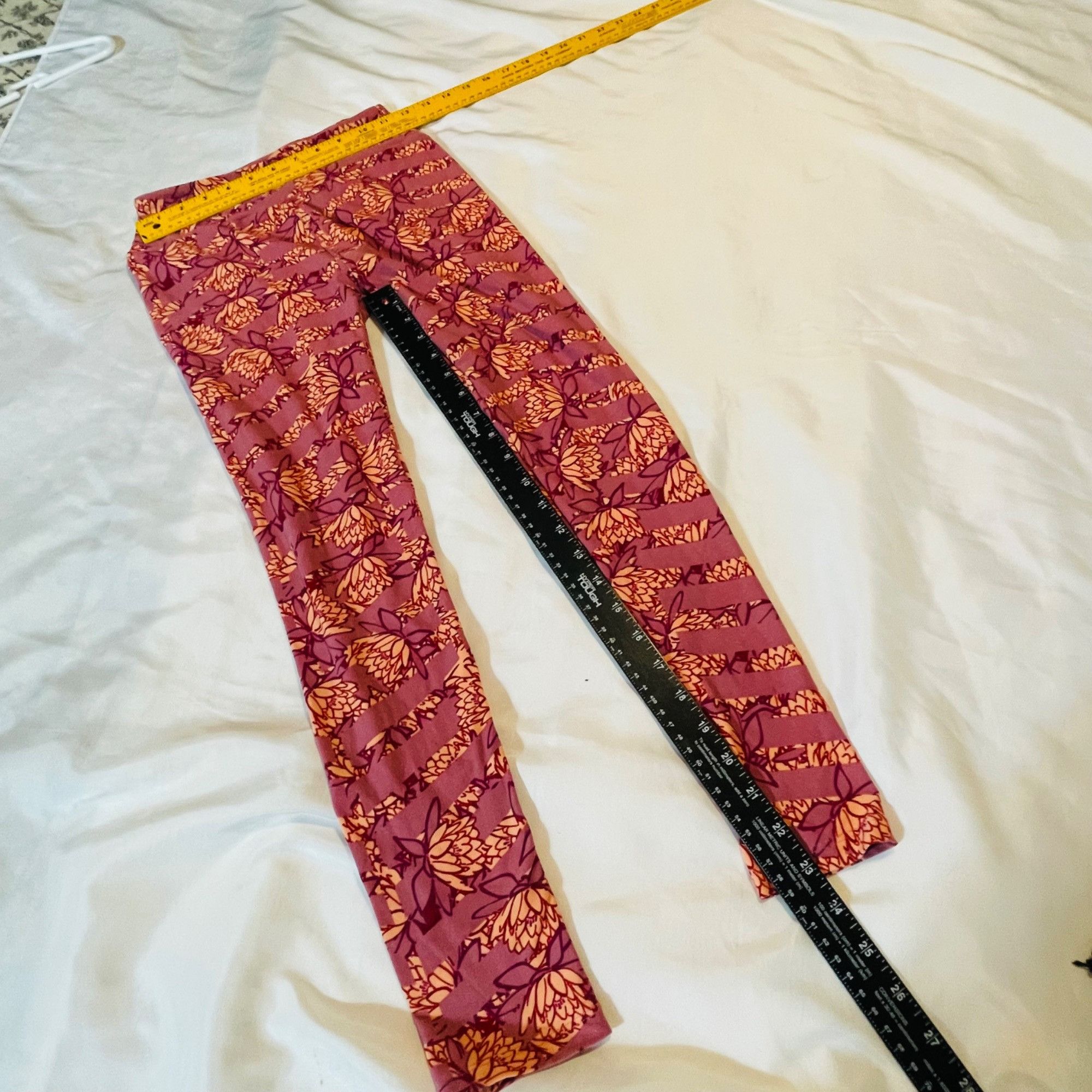 Other Lularoe Womens Floral Patterned Leggings One Size Size 28" / US 6 / IT 42 - 6 Thumbnail