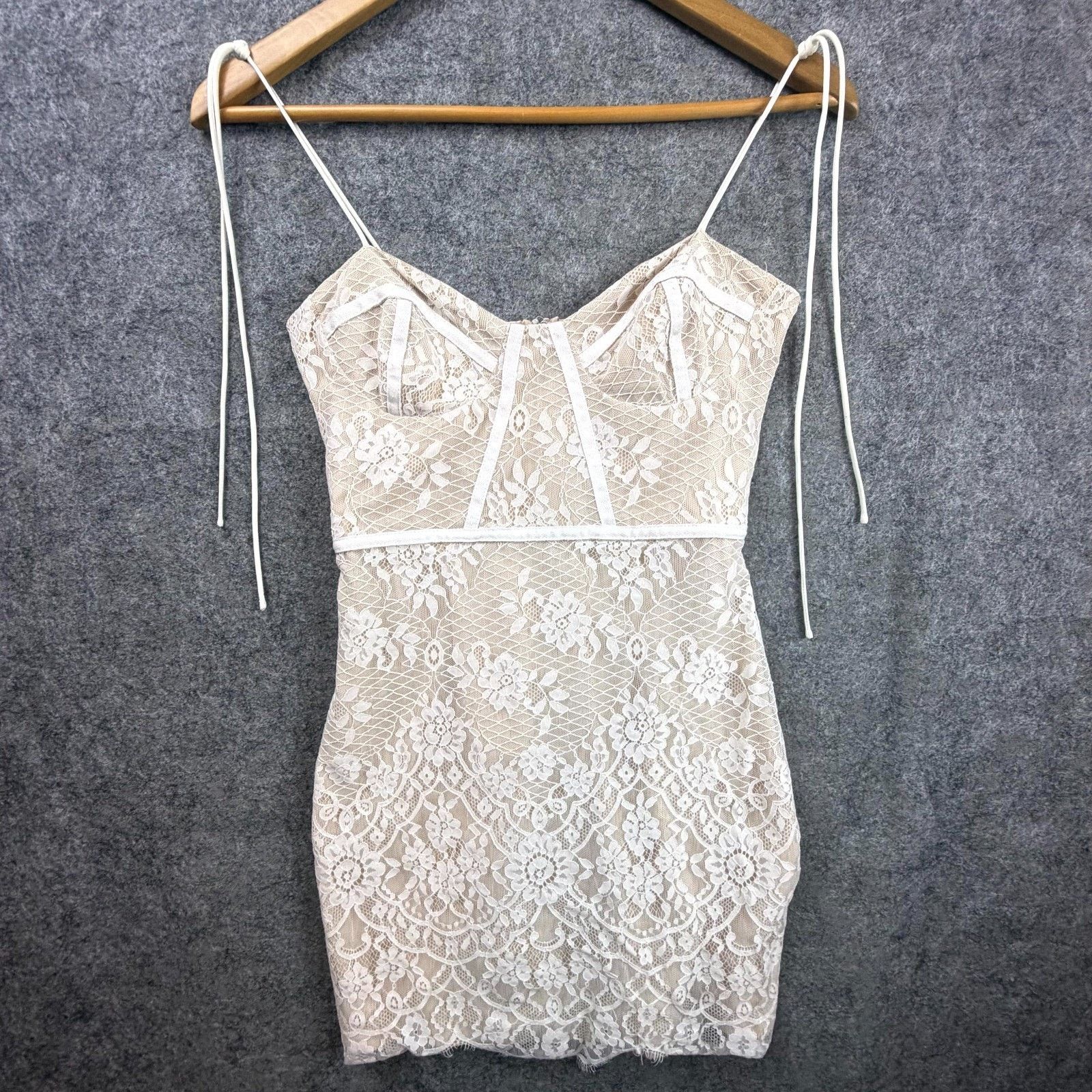 Superdown Lottie Bustier Dress 2XS Lace Coquette Date Night