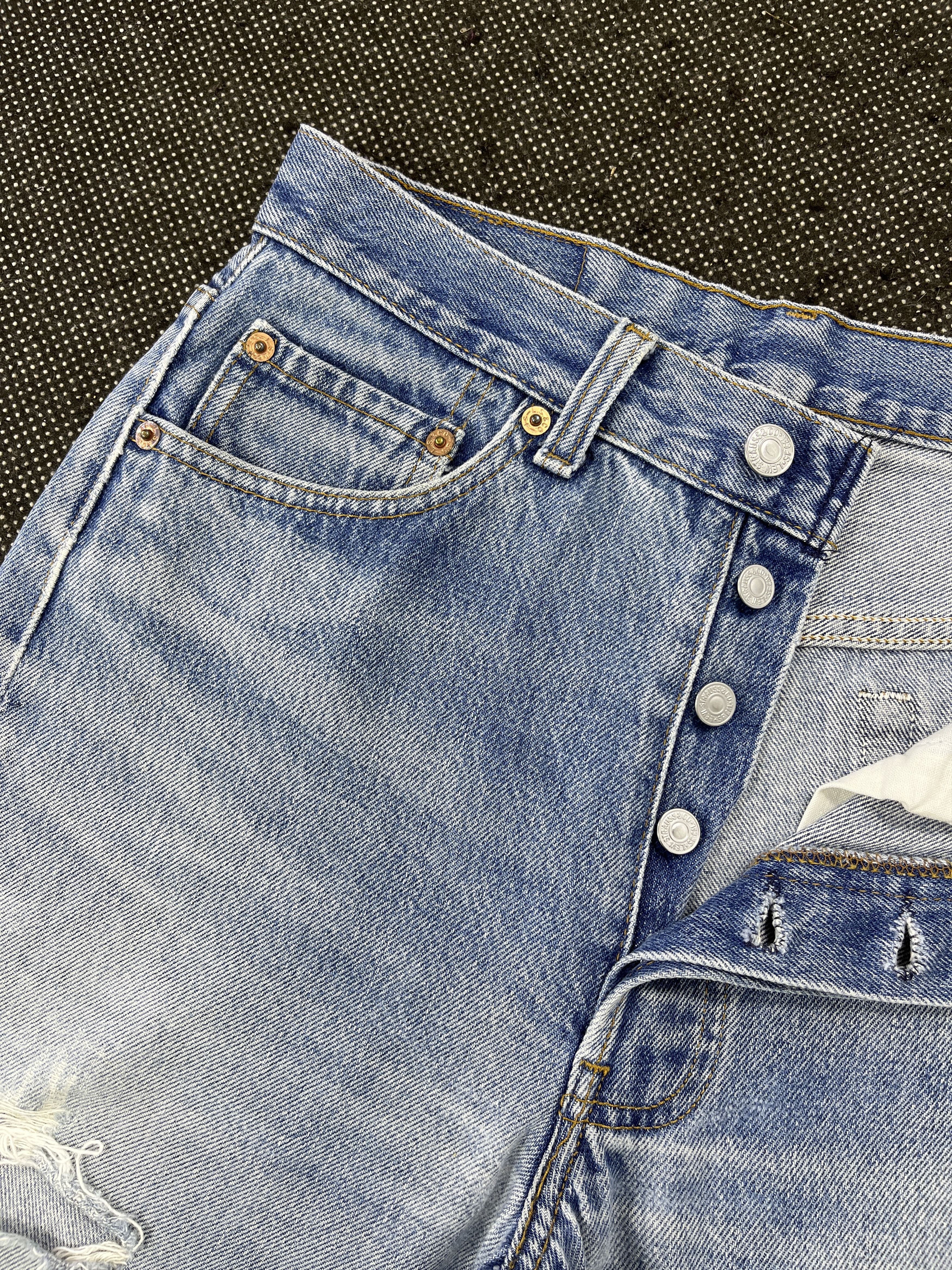 Levi's 90's Vintage Levis 501 Distressed Jeans- Jk07 Size US 28 / EU 44 - 5 Thumbnail