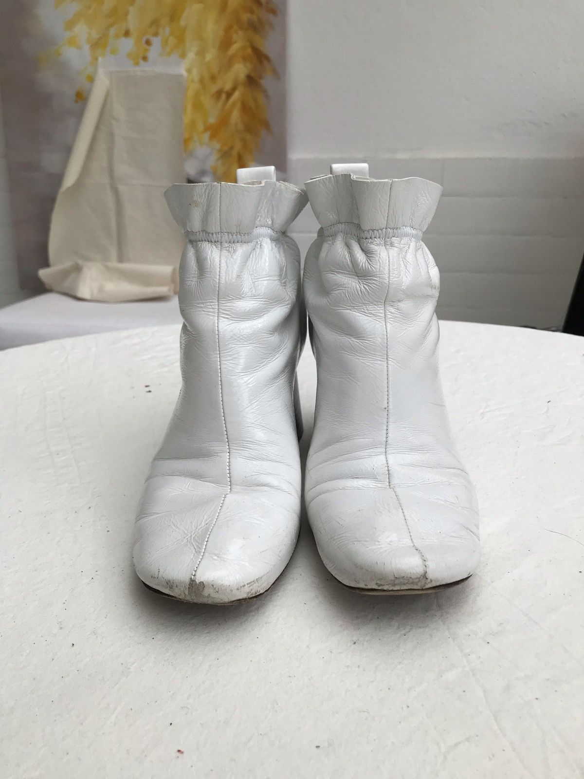 Celine Céline by Phoebe Philo Sock patent ankle boots heels Size US 7.5 / IT 37.5 - 6 Thumbnail