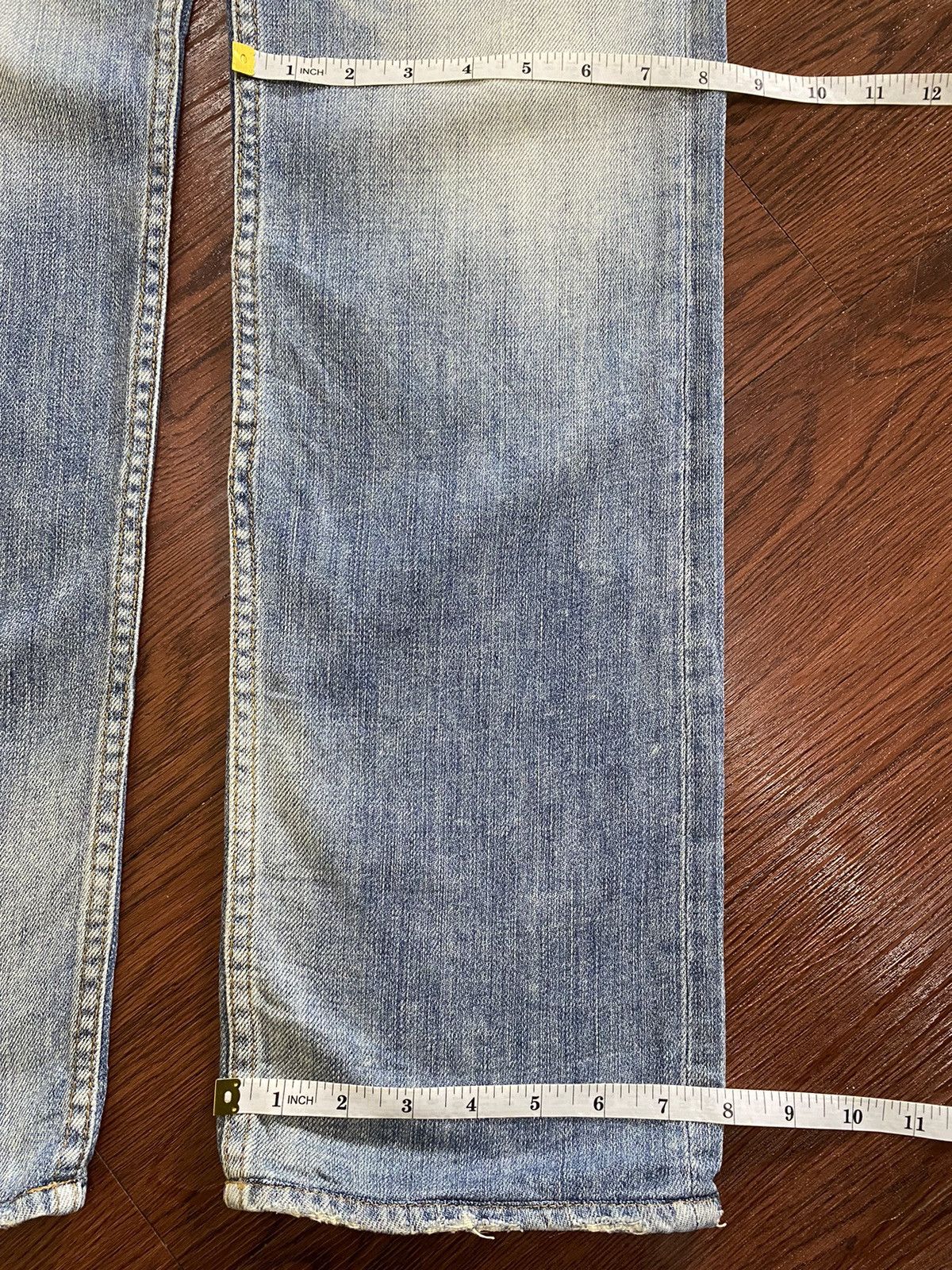 Other Vintage Style Japanese Brands Faded Wash Baggy Jeans Size US 32 / EU 48 - 14 Thumbnail