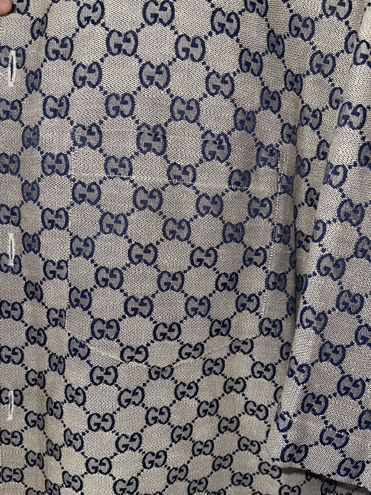 Gucci GG LINEN BLEND CANVAS SHIRT Size US XL / EU 56 / 4 - 5 Thumbnail