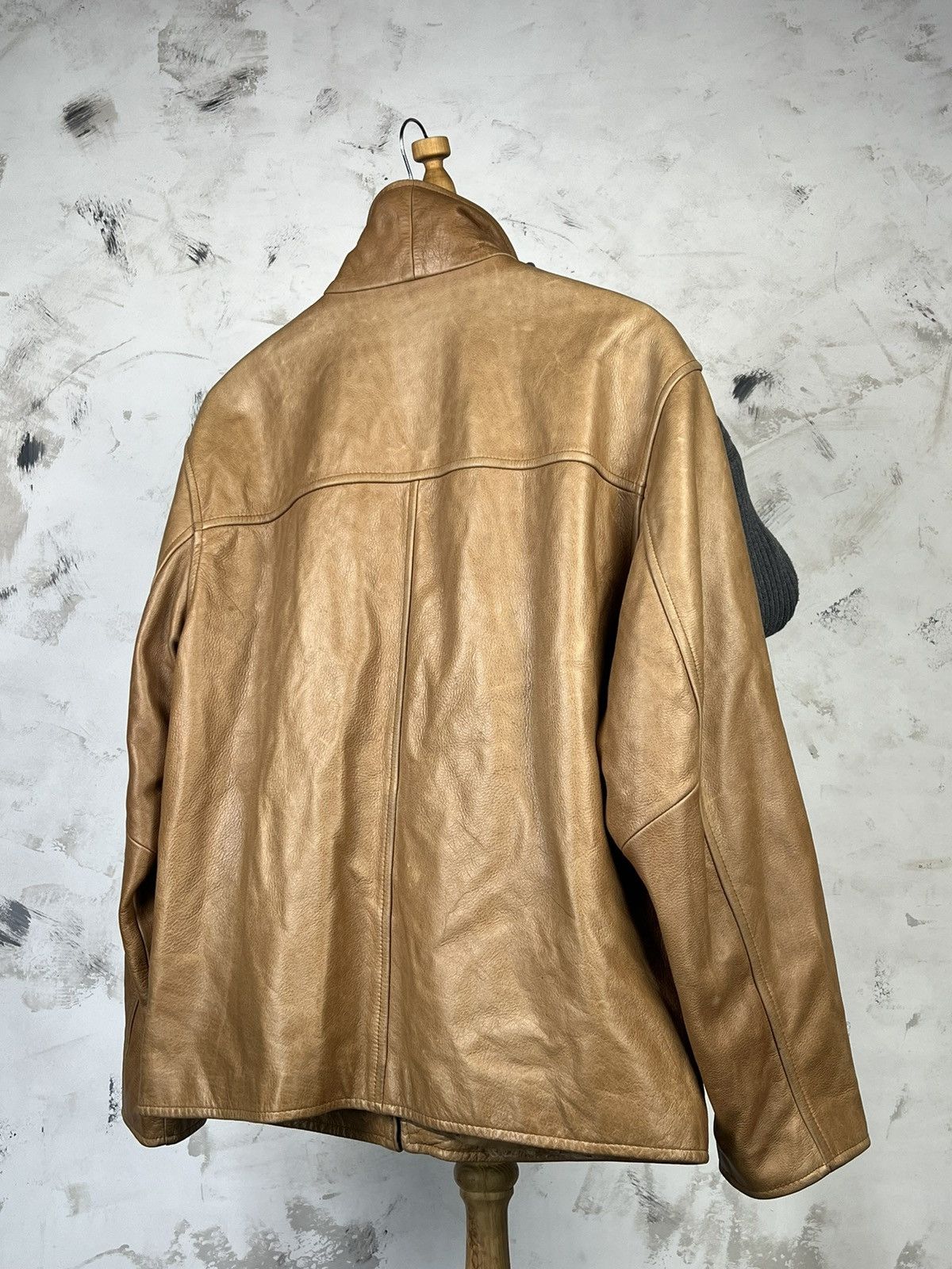 Vintage Vintage Leather Zip Jacket Size 50 M - L Size US L / EU 52-54 / 3 - 8 Thumbnail