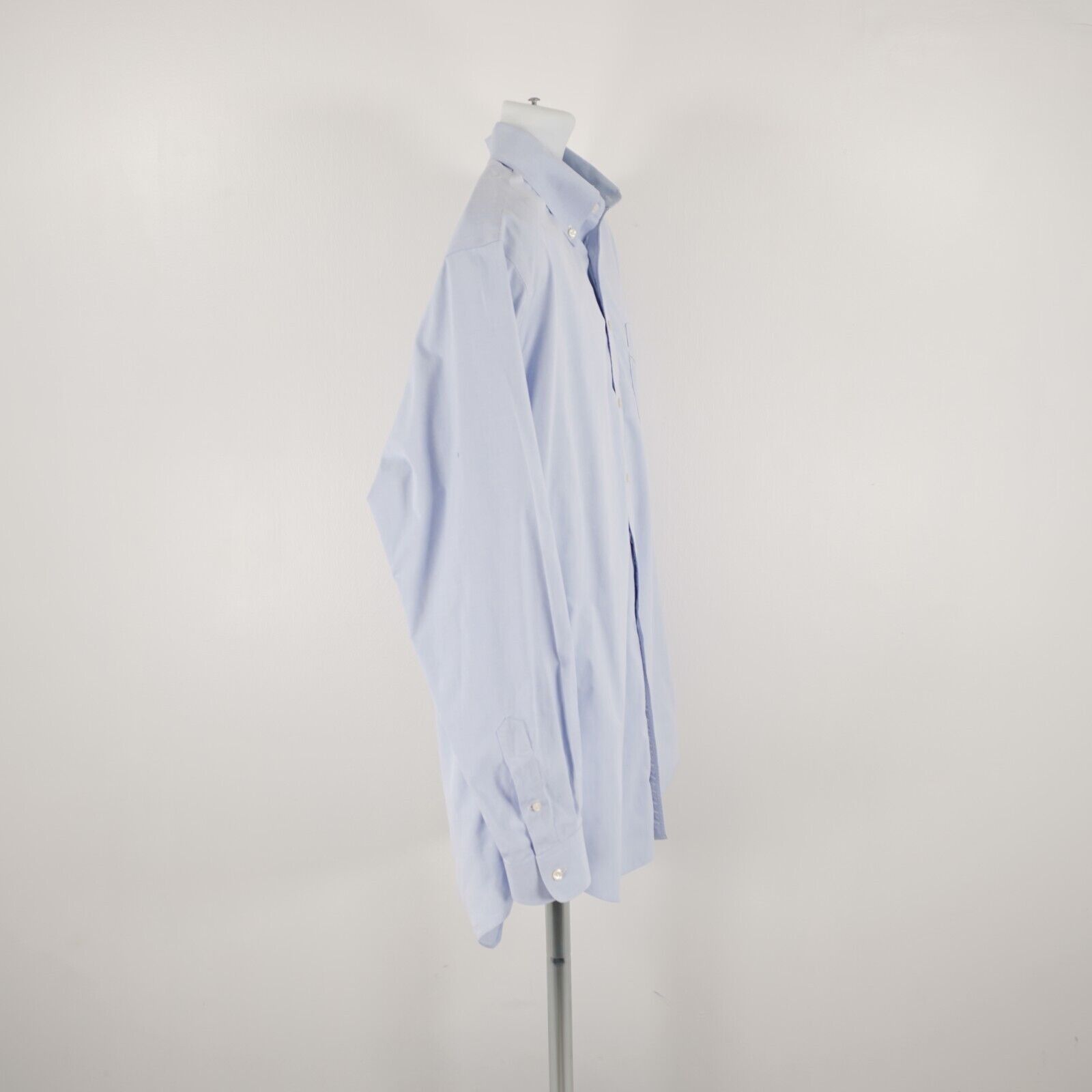 Paul Fredrick DAMAGED Paul Fredrick Blue Non Iron 17 / 37 Button Down Two Size US XL / EU 56 / 4 - 9 Thumbnail