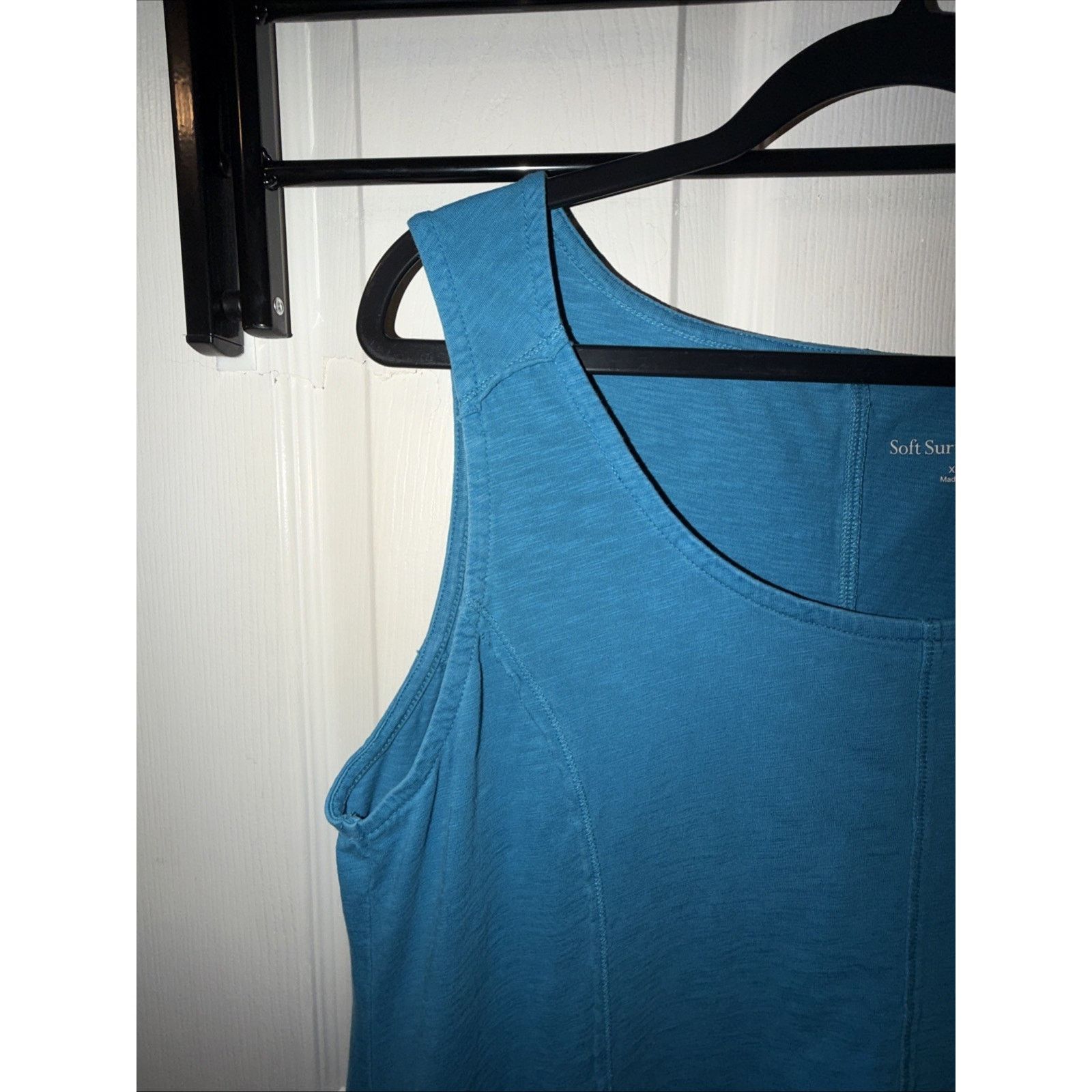 Soft Surroundings Soft Surroundings Women Teal Blue XL Maxi Dress Pockets Size XL / US 12-14 / IT 48-50 - 4 Thumbnail
