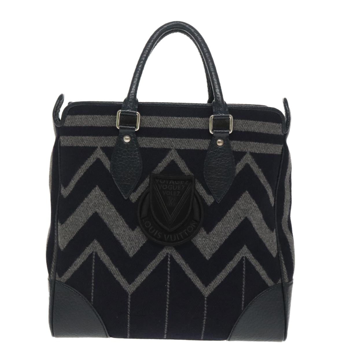 Louis Vuitton LOUIS VUITTON Covervale Hand Bag Wool Navy M95241 Size ONE SIZE - 13 Thumbnail
