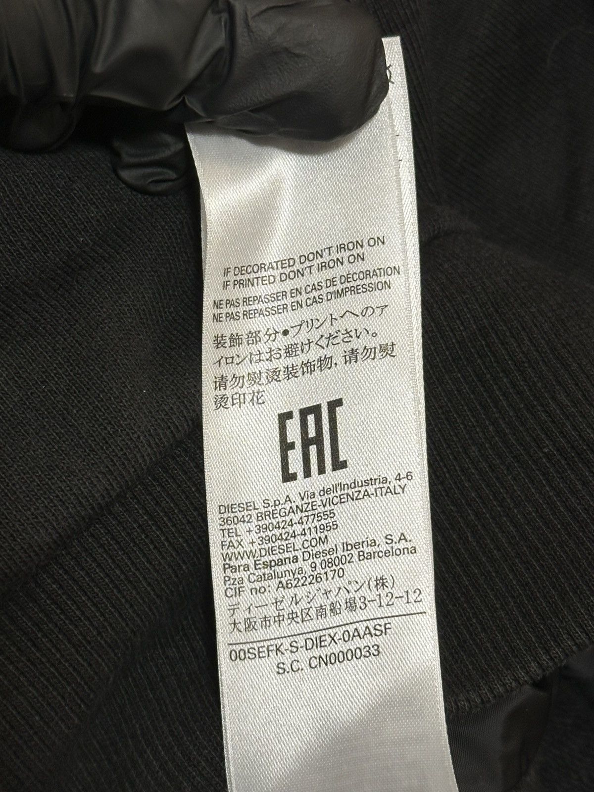 Diesel Diesel full-zip hoodie . Size US M / EU 48-50 / 2 - 14 Thumbnail