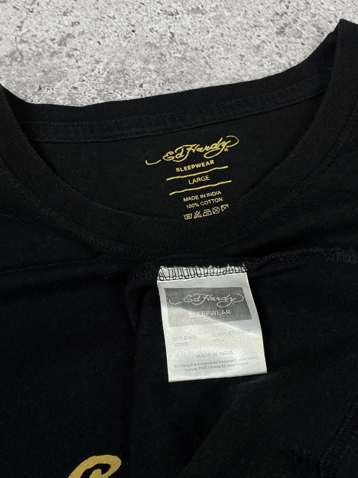 Ed Hardy × Vintage VINTAGE Y2K ED HARDY T-SHIRT TEE AUDIGIER Size US L / EU 52-54 / 3 - 3 Thumbnail