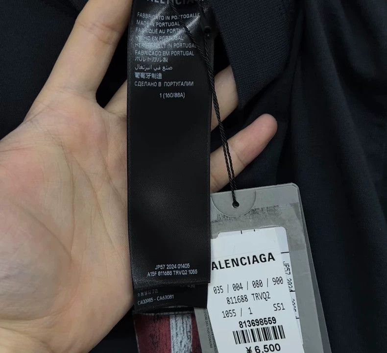 Balenciaga Balenciaga 25 Latest Crown Washed Old Short Sleeve Size US S / EU 44-46 / 1 - 2 Thumbnail