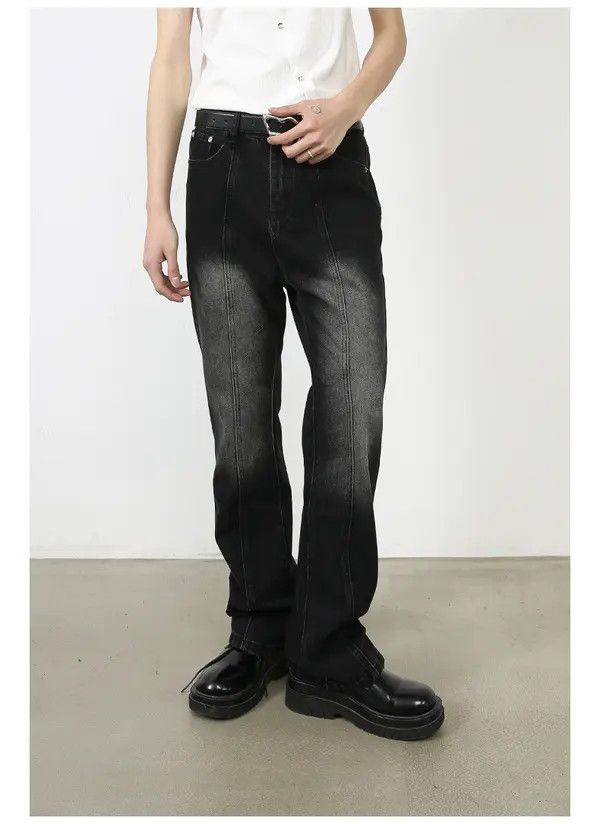Japanese Brand Japanese retro men's casual mid-waist denim trousers Size US 32 / EU 48 - 2 Thumbnail