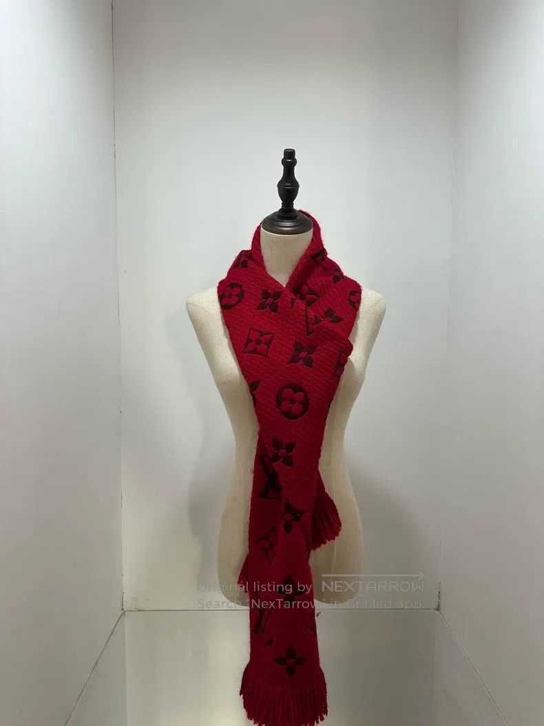 Louis Vuitton Louis Vuitton Reversible presbyopic full print wool scarf Size ONE SIZE - 2 Thumbnail
