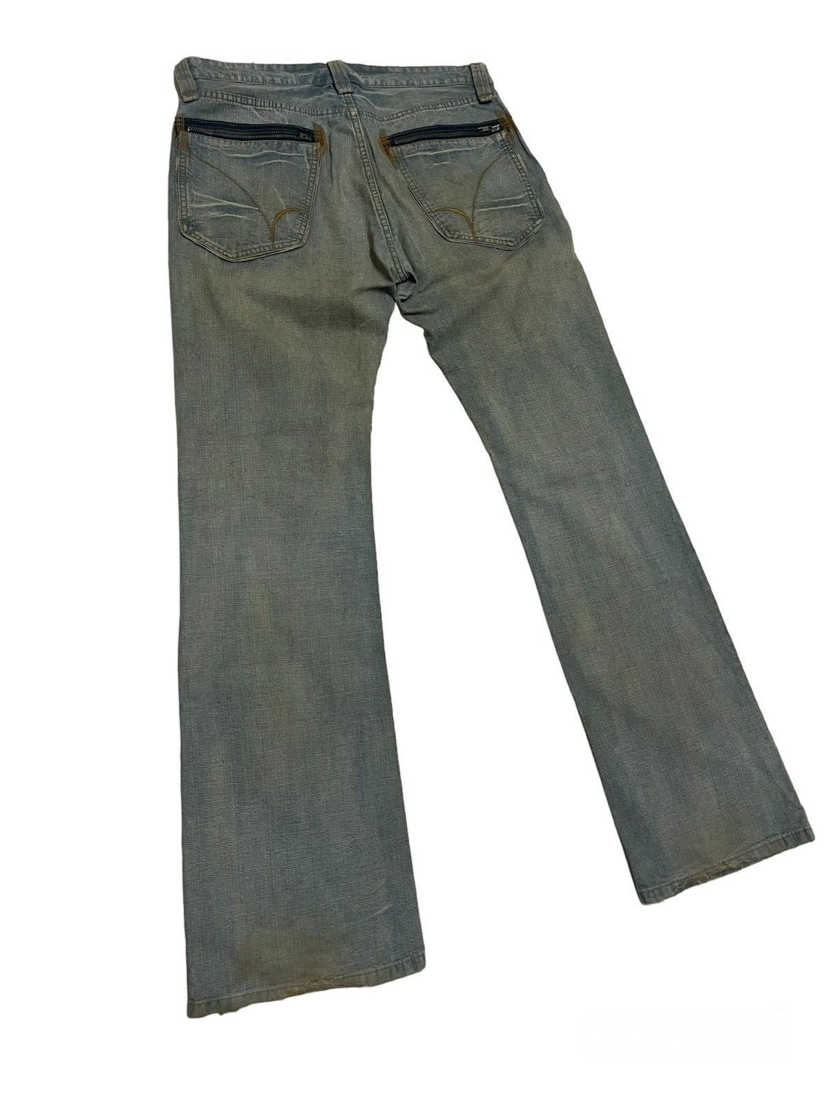 Japanese Brand 90’s FLARE JEANS RUSTY LOOSE BAGGY HIPHOP STYLE Size US 31 - 1 Thumbnail
