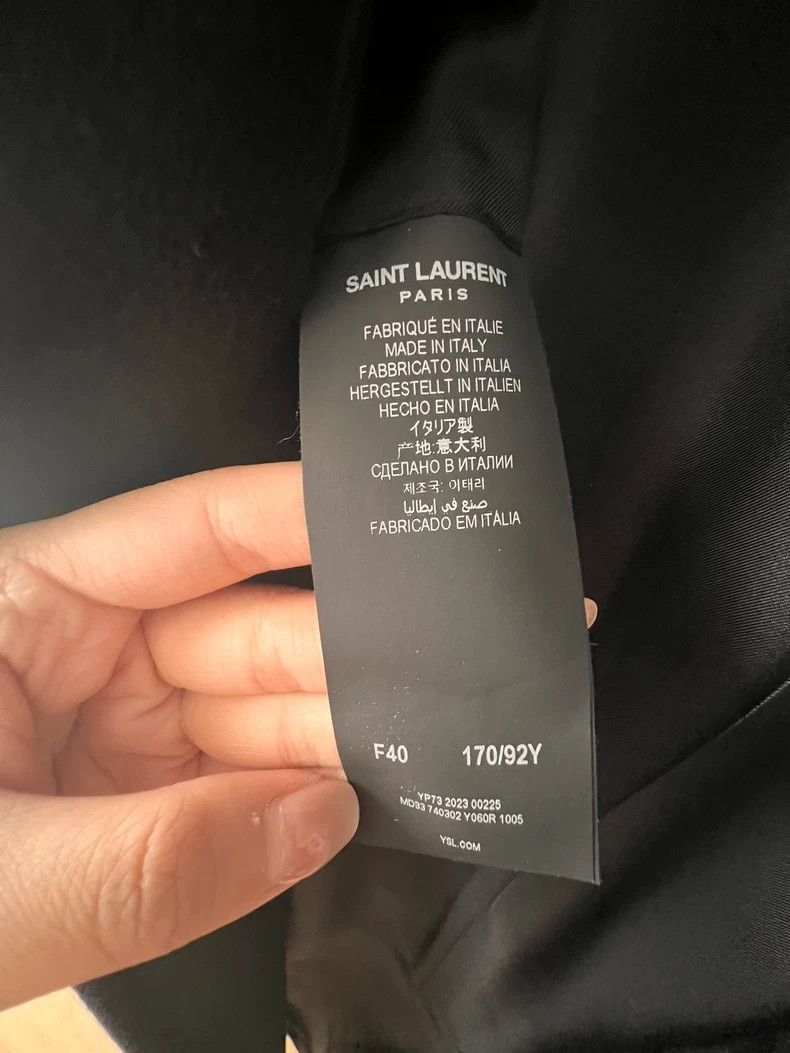 Saint Laurent Paris saint laurent fall 2023 oversized coat-2507 Size US L / EU 52-54 / 3 - 3 Thumbnail