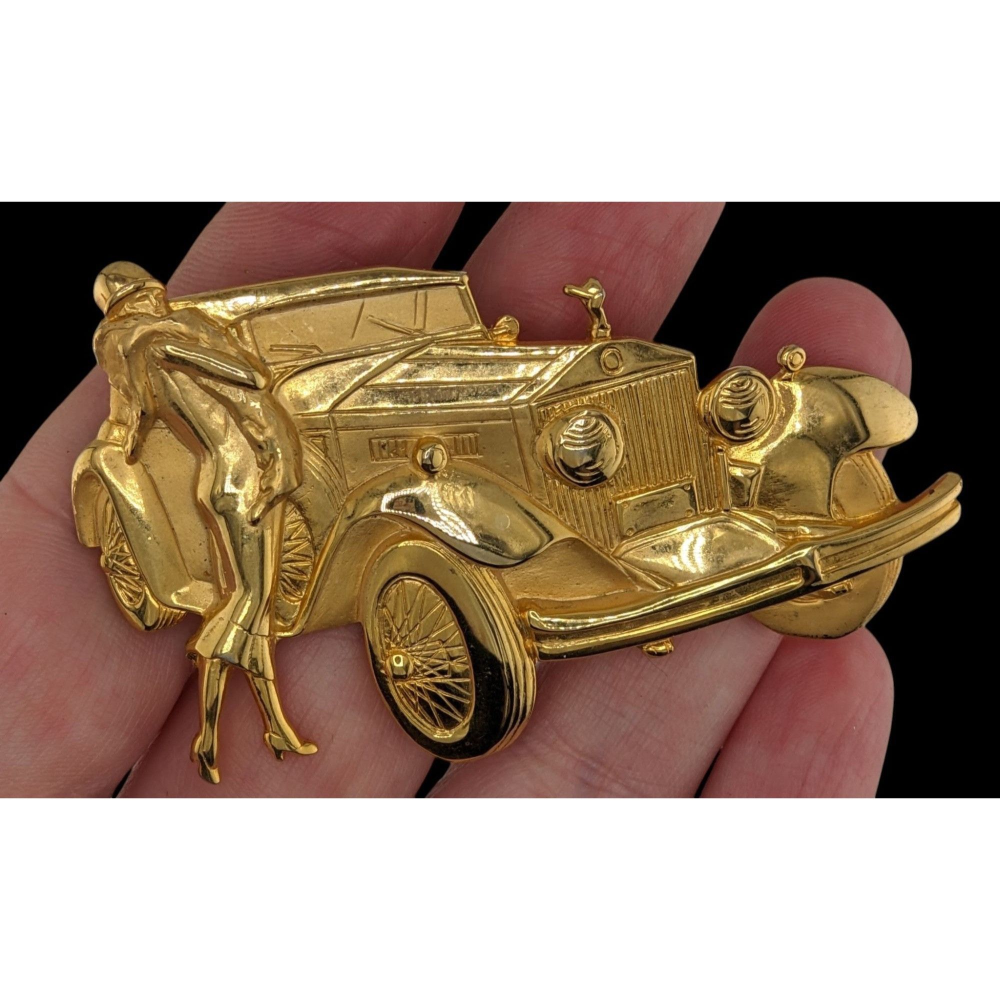 Other Vintage Parklane Jonette Jewelry Car With Flapper Brooch Size ONE SIZE - 2 Thumbnail