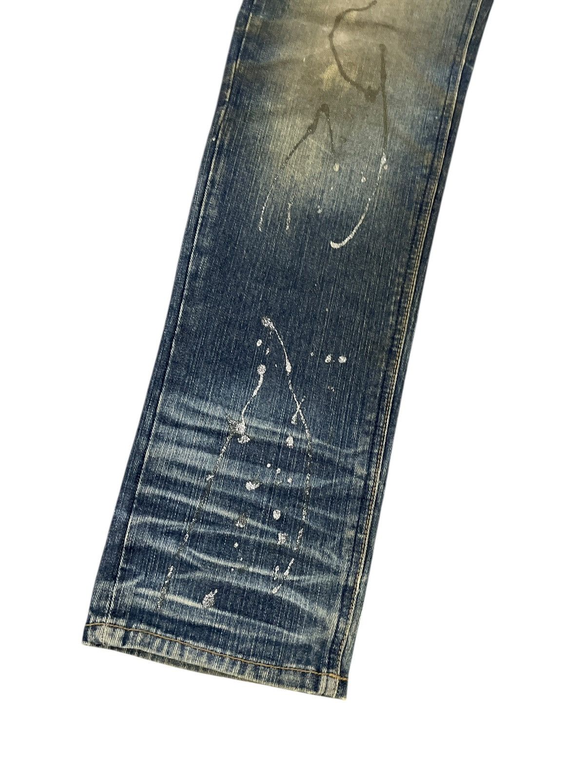 14th Addiction Wildlife Japanese Destroyed Dusty Dirt Rockers Jeans Size US 33 - 9 Thumbnail