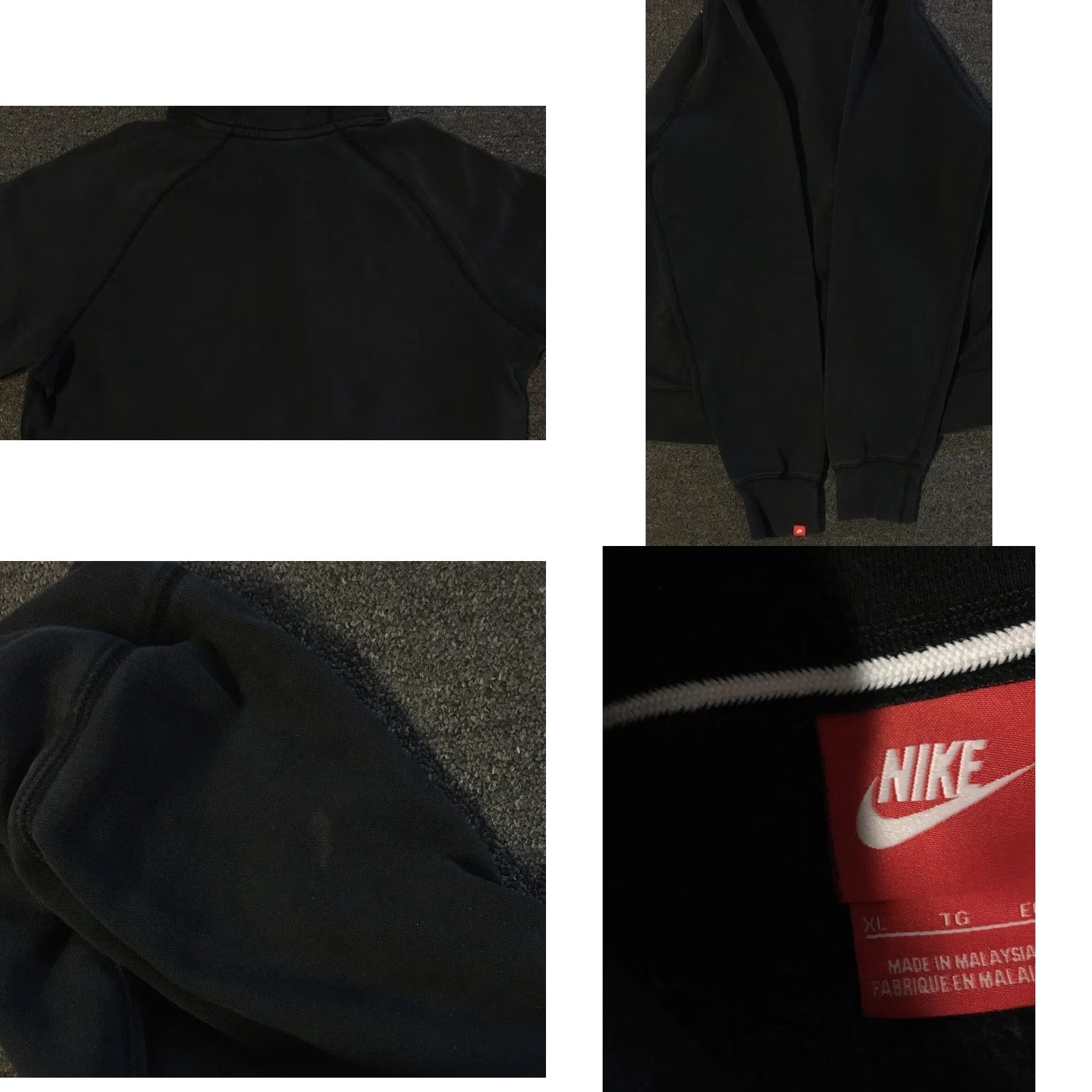 Nike VINTAGE Nike Swoosh Faded Hoodie XL Men Black Nike Sportswear Sweatshirt 90s Hip Hop Grunge Track Rap College USA USA Logo Vintage Size US XL / EU 56 / 4 - 8 Thumbnail