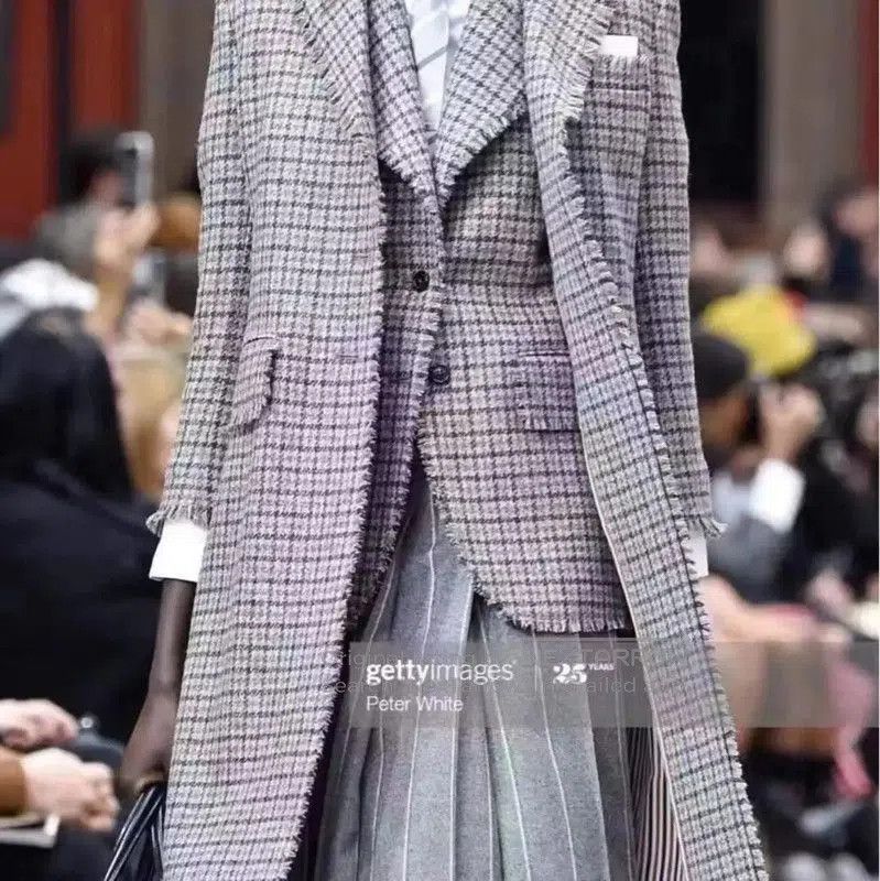 Thom Browne Thom Browne Gray Cotton Women’s Long Coat . Size M / US 6-8 / IT 42-44 - 7 Thumbnail