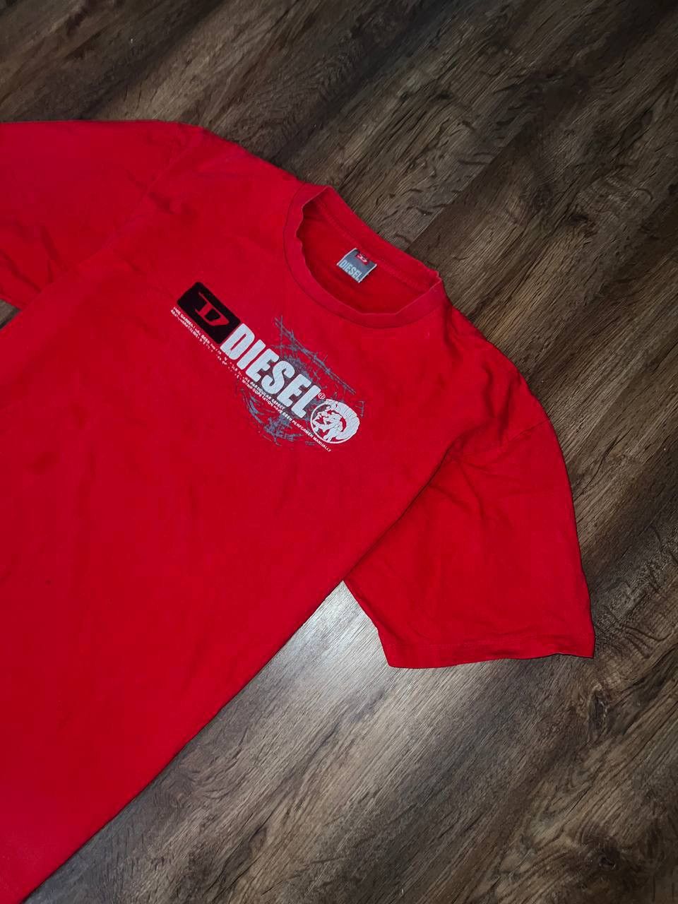 Diesel × Vintage Diesel Big Logo Print Brown Hype T-Shirt Y2K Vintage Size US XL / EU 56 / 4 - 5 Thumbnail