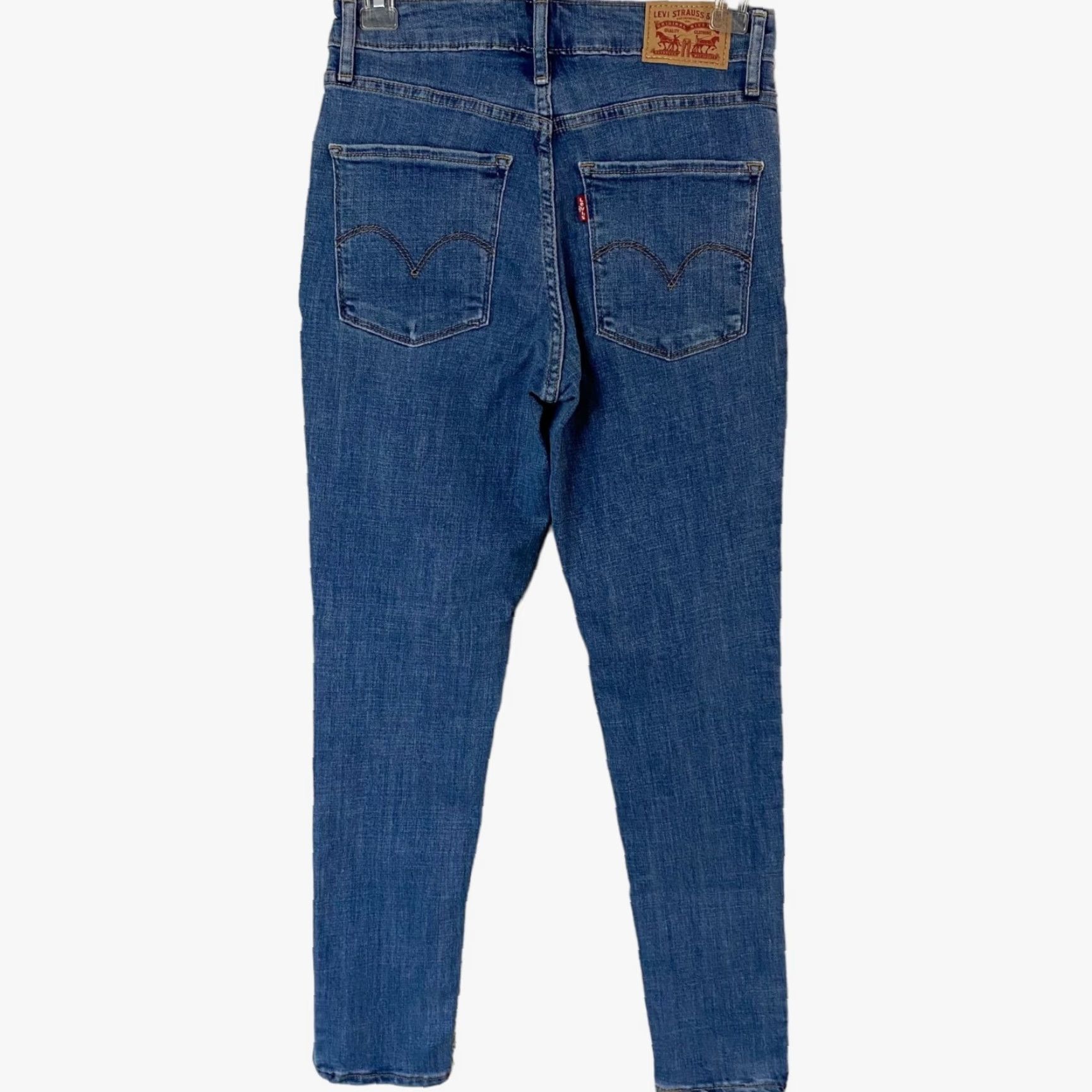 Levi's Levi's 721 High Rise Skinny Jeans Women's Size 26X28 Blue Stretch Denim Size 26" / US 2 / IT 38 - 3 Thumbnail