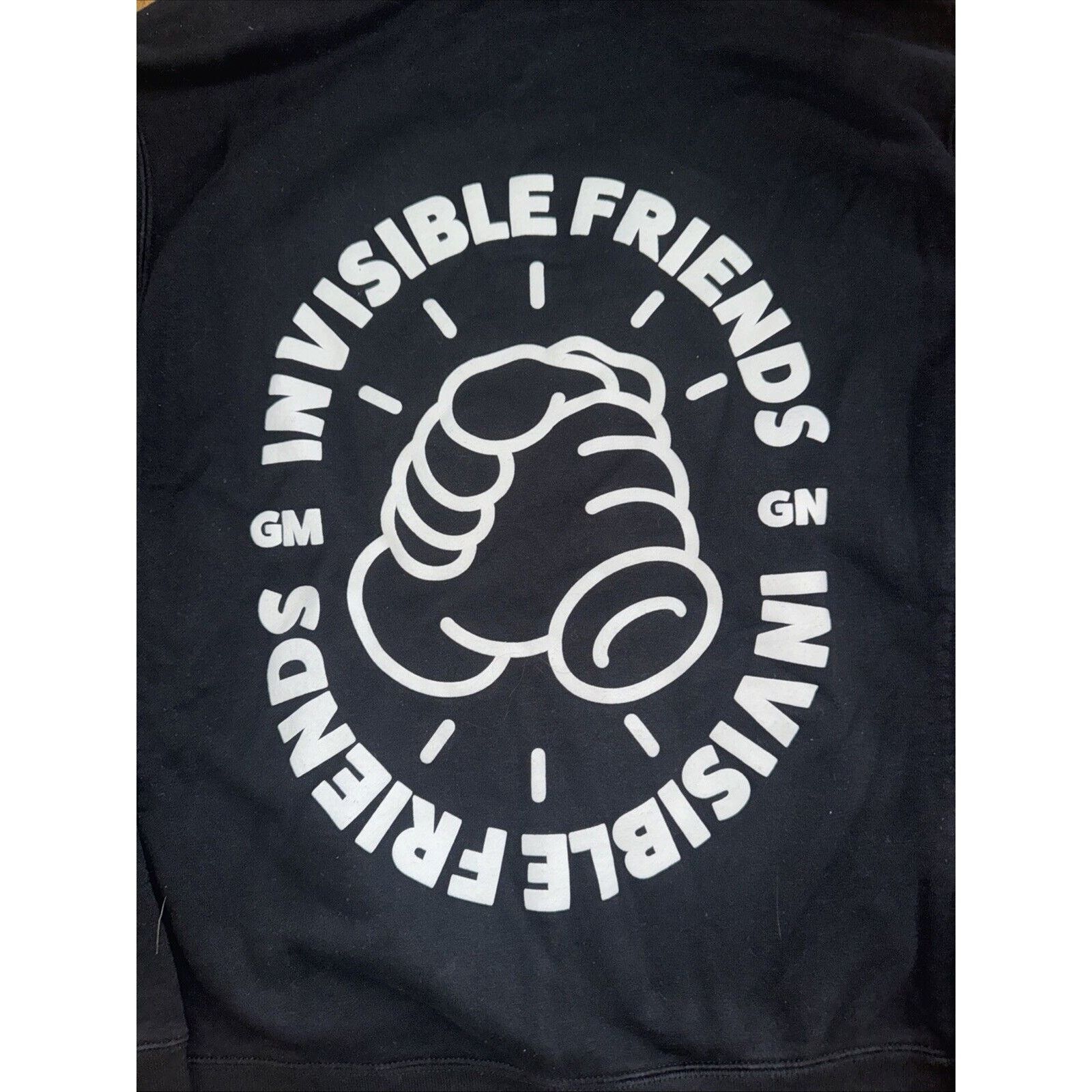 Hypebeast Invisible Friends Hoodie Black Large Crypto NFT 24x27 Size US L / EU 52-54 / 3 - 8 Thumbnail