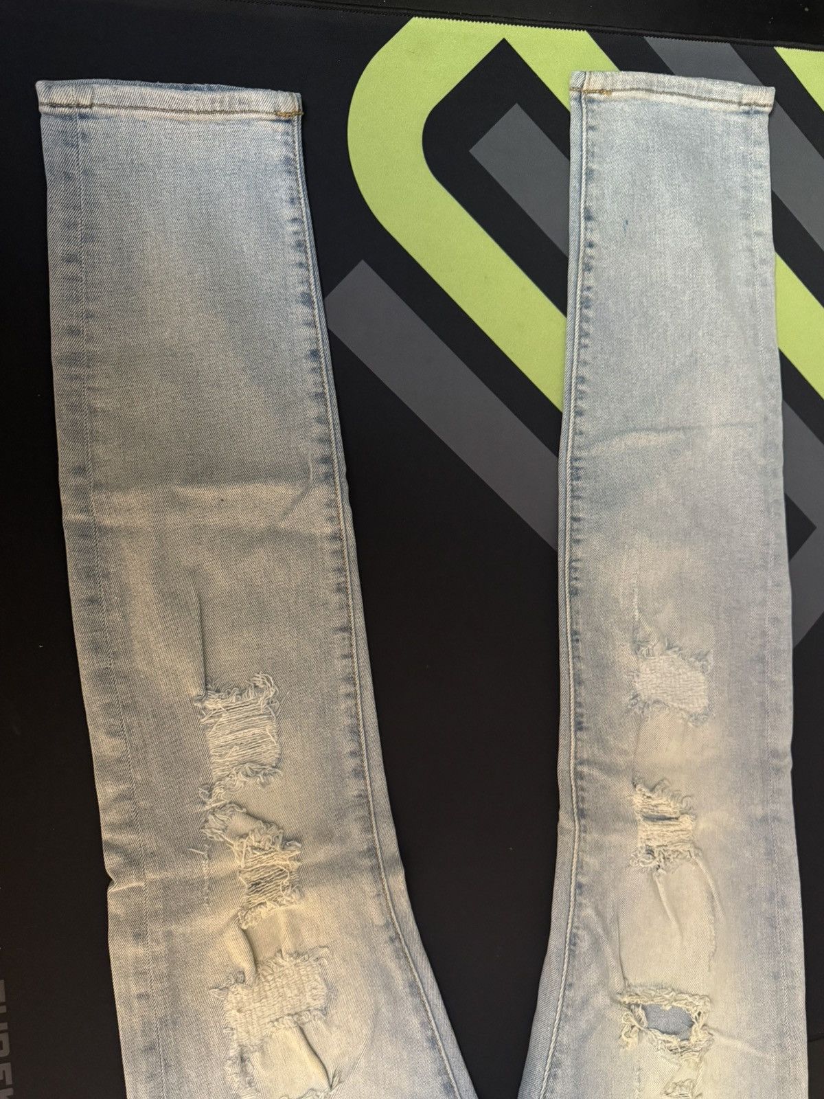 Other Men Blue Ripped Skinny Jeans Size US 29 - 9 Thumbnail