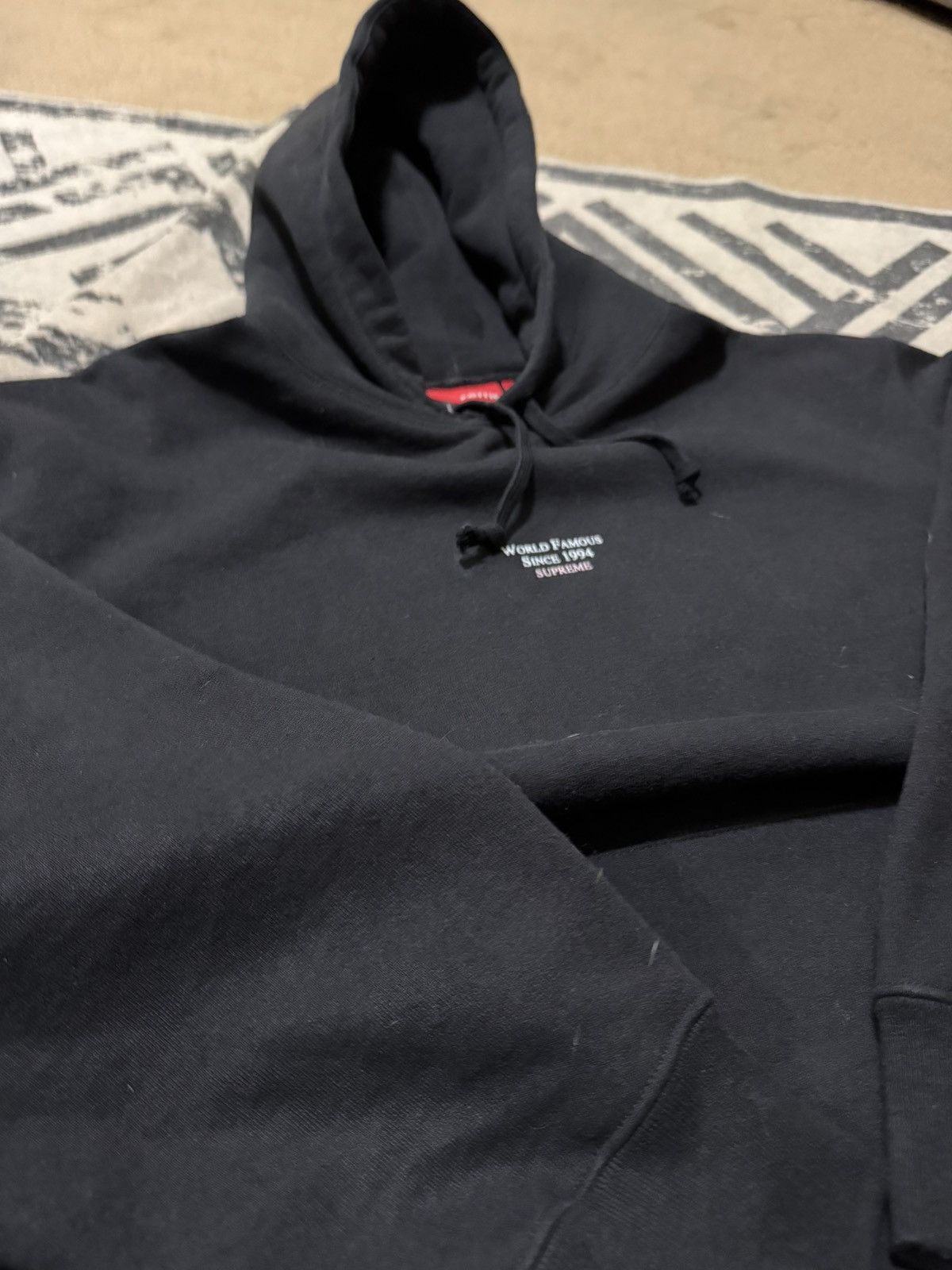 Supreme Supreme World Famous Micro Hooded Sweatshirt Black Size US M / EU 48-50 / 2 - 2 Thumbnail