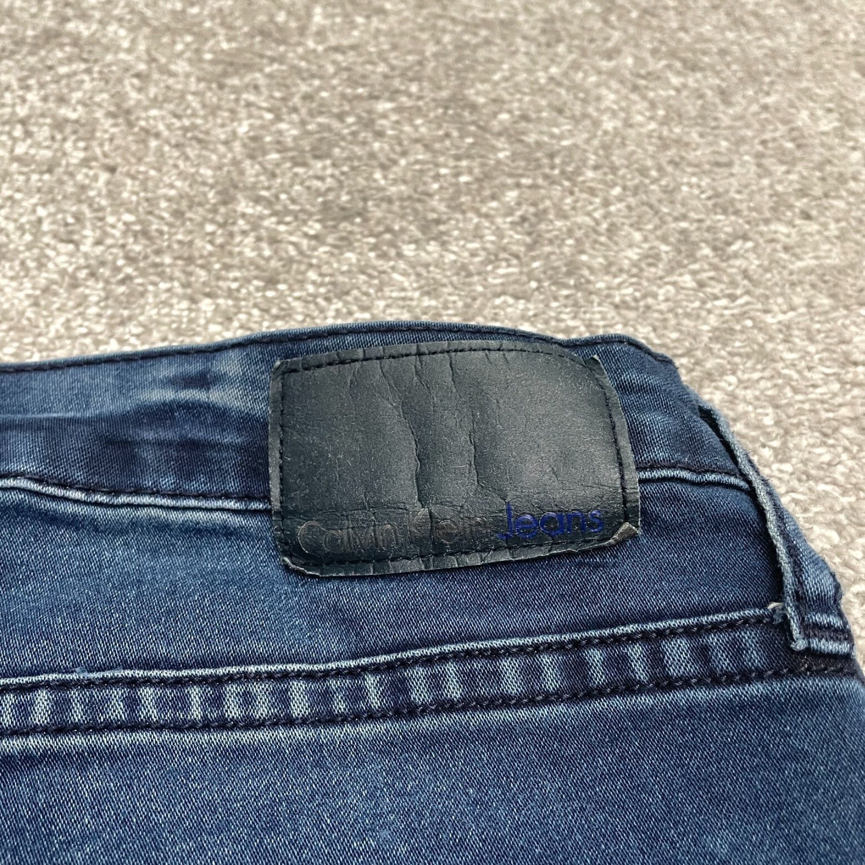 Calvin Klein Calvin Klein Jeans Womens Curvy Skinny Denim Blue Dark Wash 30 32x31.5 Modern Classic USA Designer Curvy Skinny Size 30" / US 8 / IT 44 - 4 Thumbnail