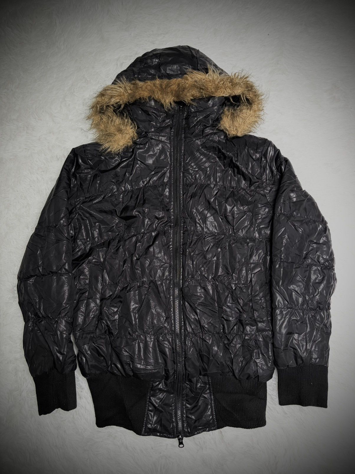 Japanese Brand 2000s Japanese Brand fur puffer winter jacket Size US M / EU 48-50 / 2 - 2 Thumbnail