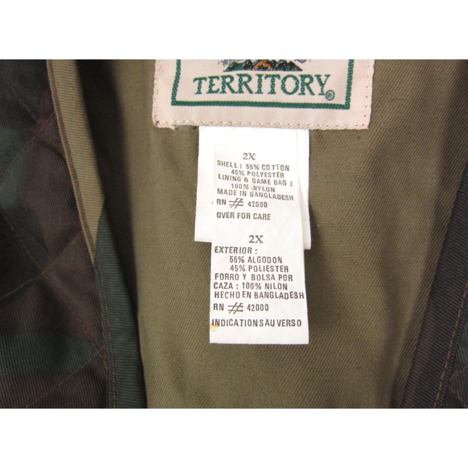 Vintage Vintage Northwest Territory Vest Mens Big 2X Green Camouflage Full Zip Vest Size US XXL / EU 58 / 5 - 5 Thumbnail